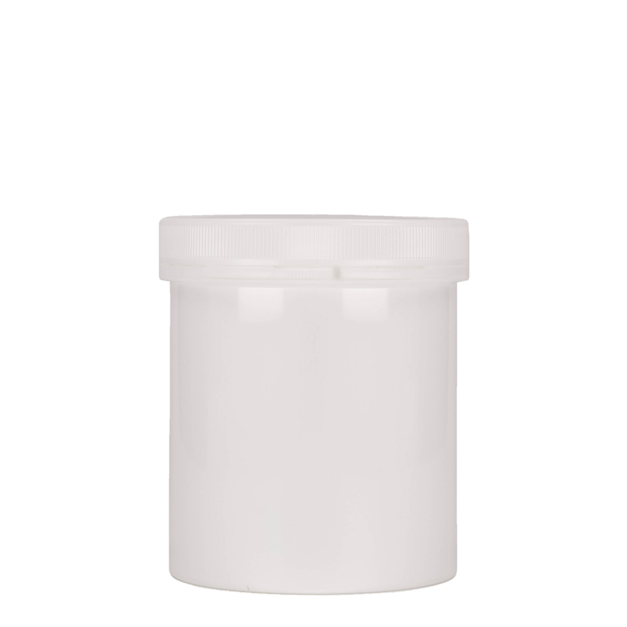 500 ml plastburk 'Securilock', PP, vit, öppning: skruvlock
