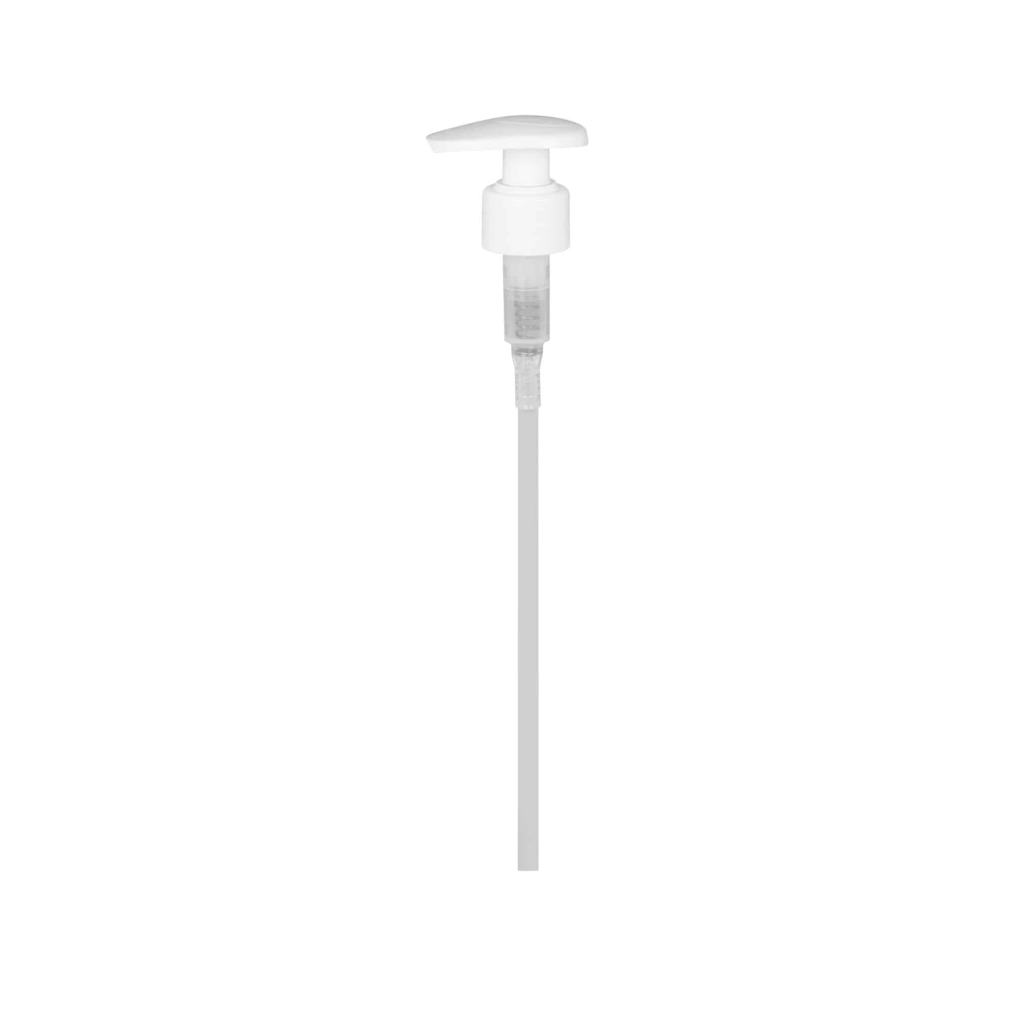 Skruvkapsel dispenserpump, PP-plast, vit, för mynning: 24/410
