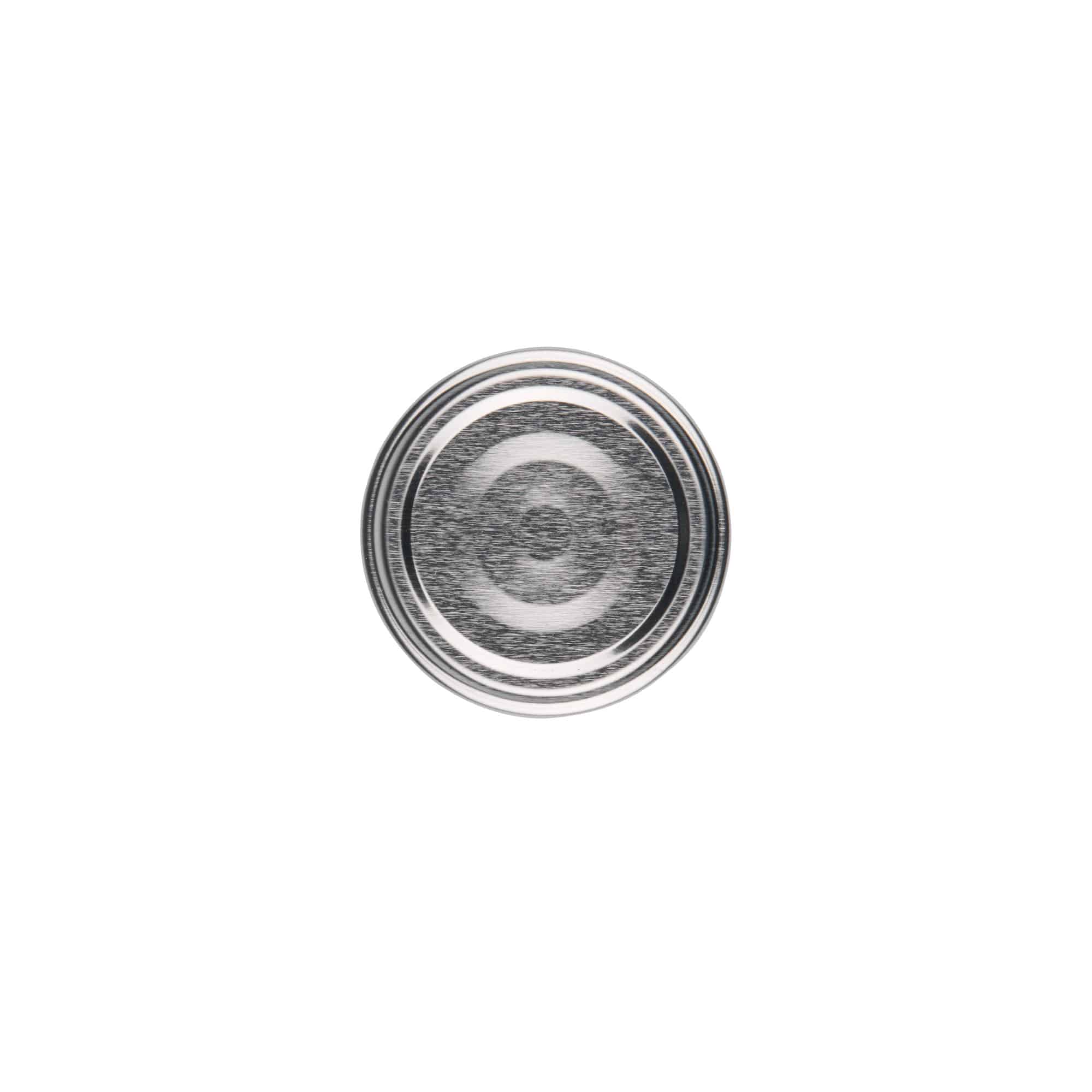 Twist off-lock, plåt, silver, för mynning: TO 48