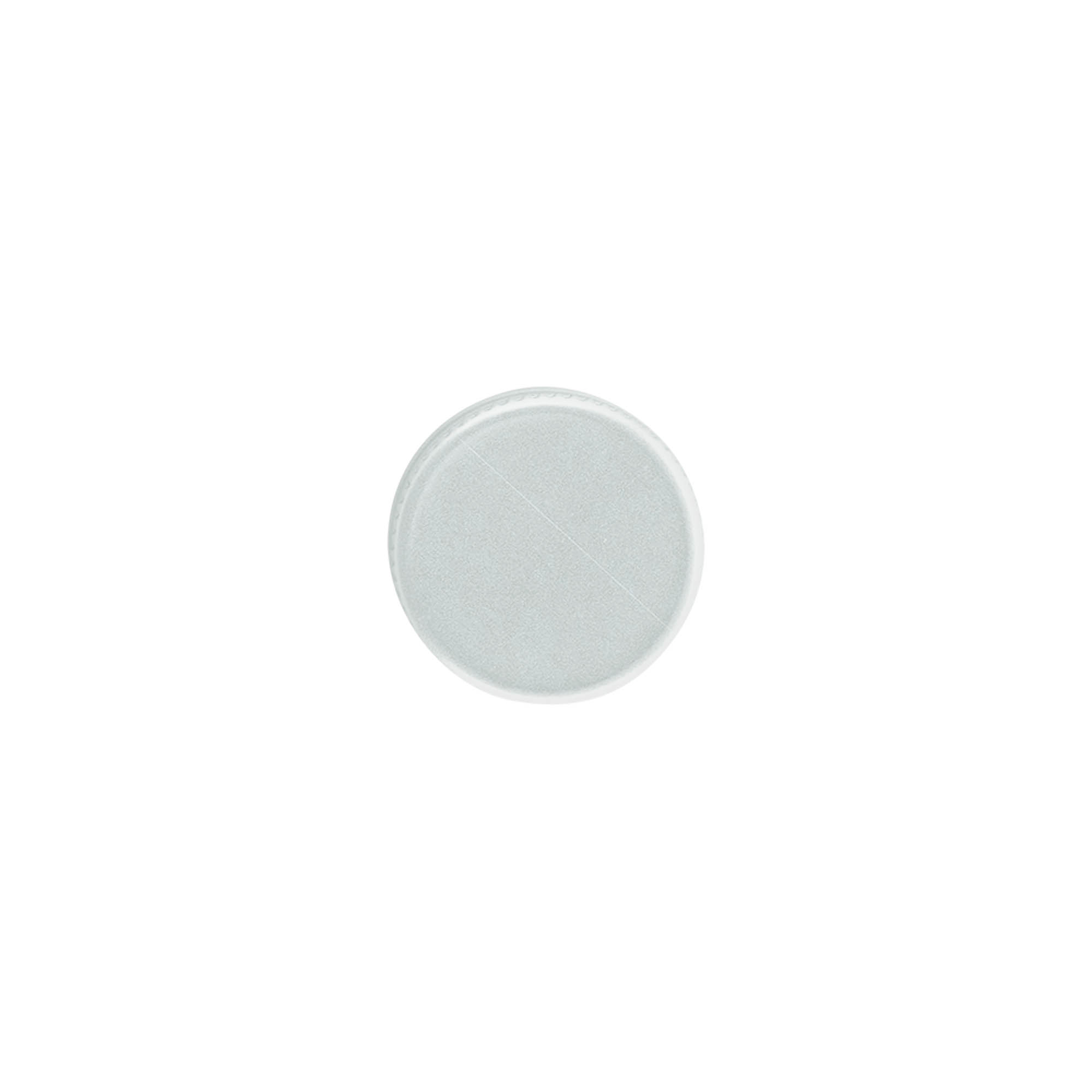 Skruvlock, metall, silver, för mynning: PP 24