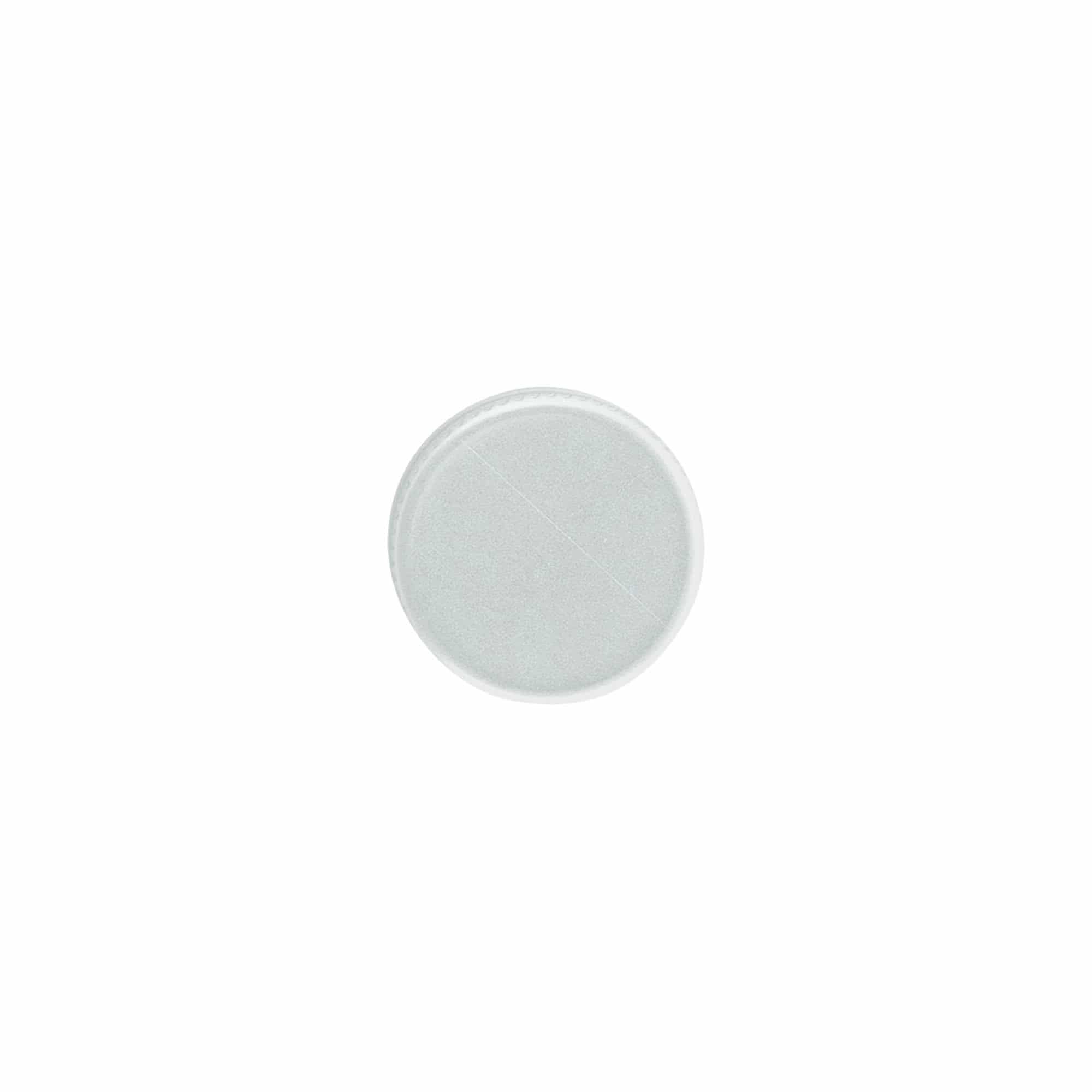 Skruvlock, metall, silver, för mynning: PP 24