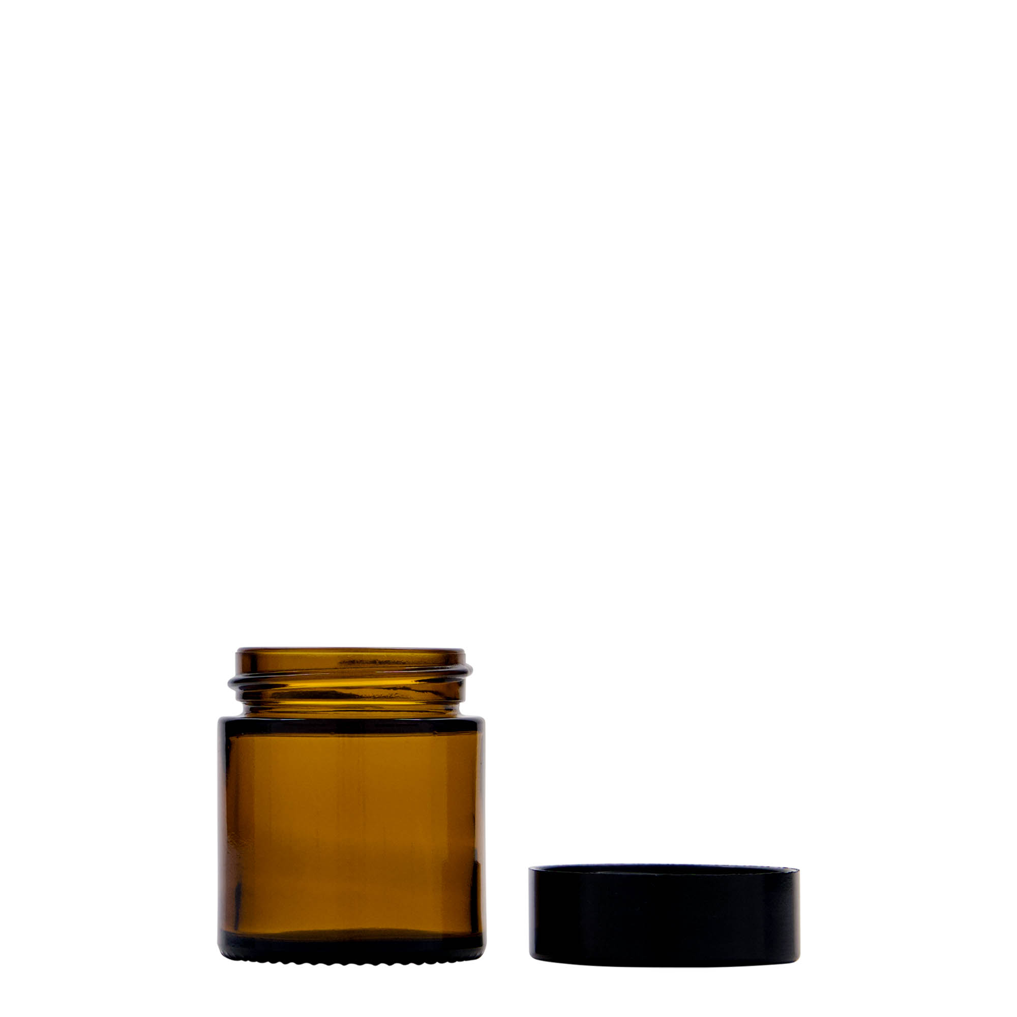 30 ml burk 'Brown Line', glas, brun, öppning: skruvlock