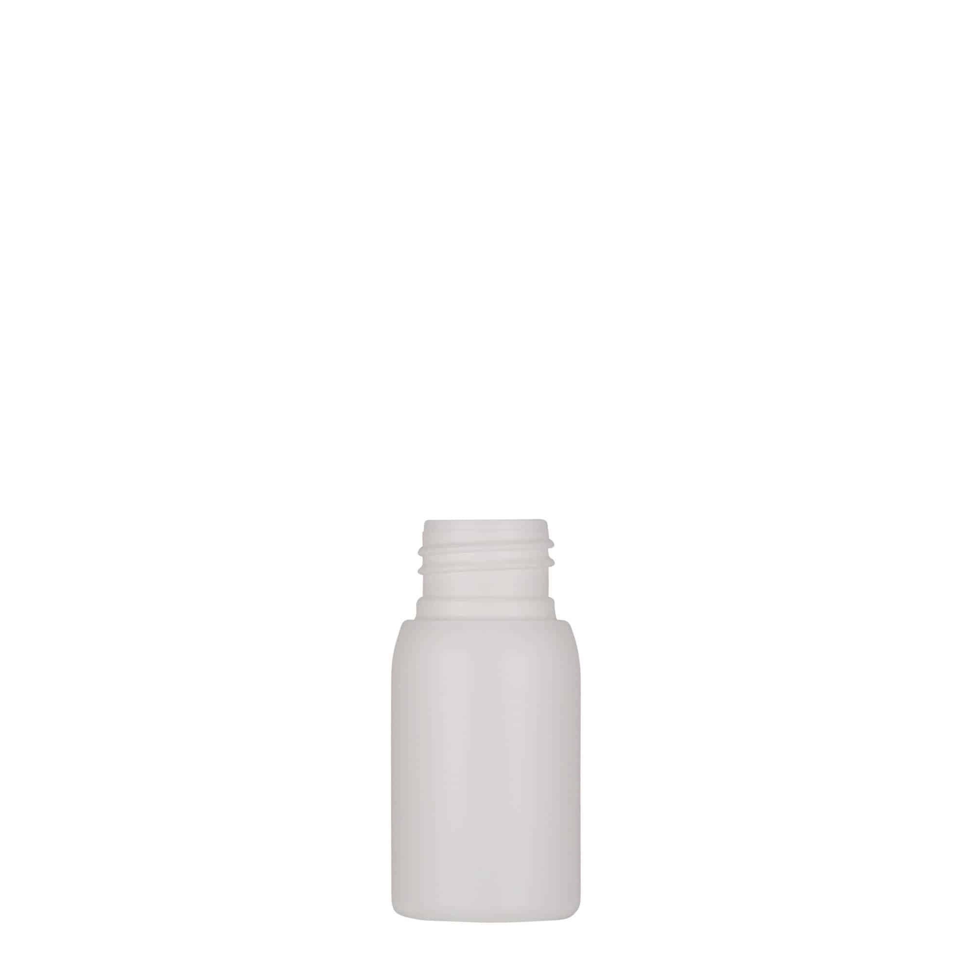 30 ml plastflaska 'Tuffy', HDPE, vit, mynning: GPI 24/410 30 ml plastflaska 'Tuffy', HDPE, vit, mynning: GPI 24/410