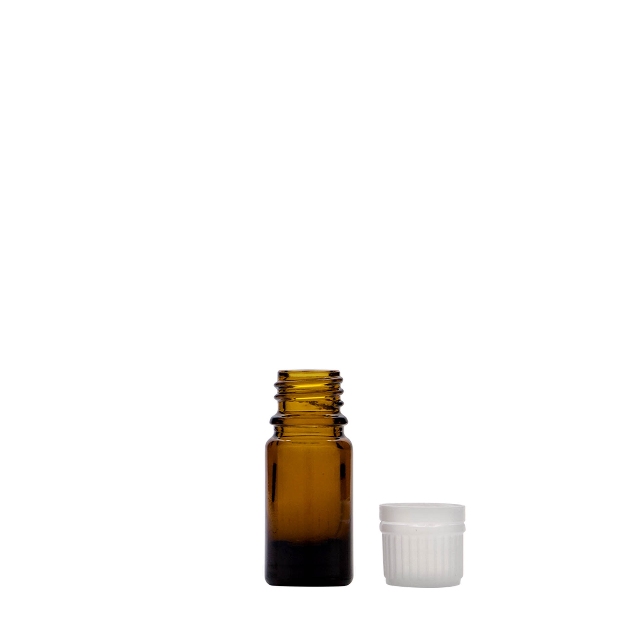 5 ml medicinflaska, glas, brun, mynning: DIN 18 5 ml medicinflaska, glas, brun, mynning: DIN 18