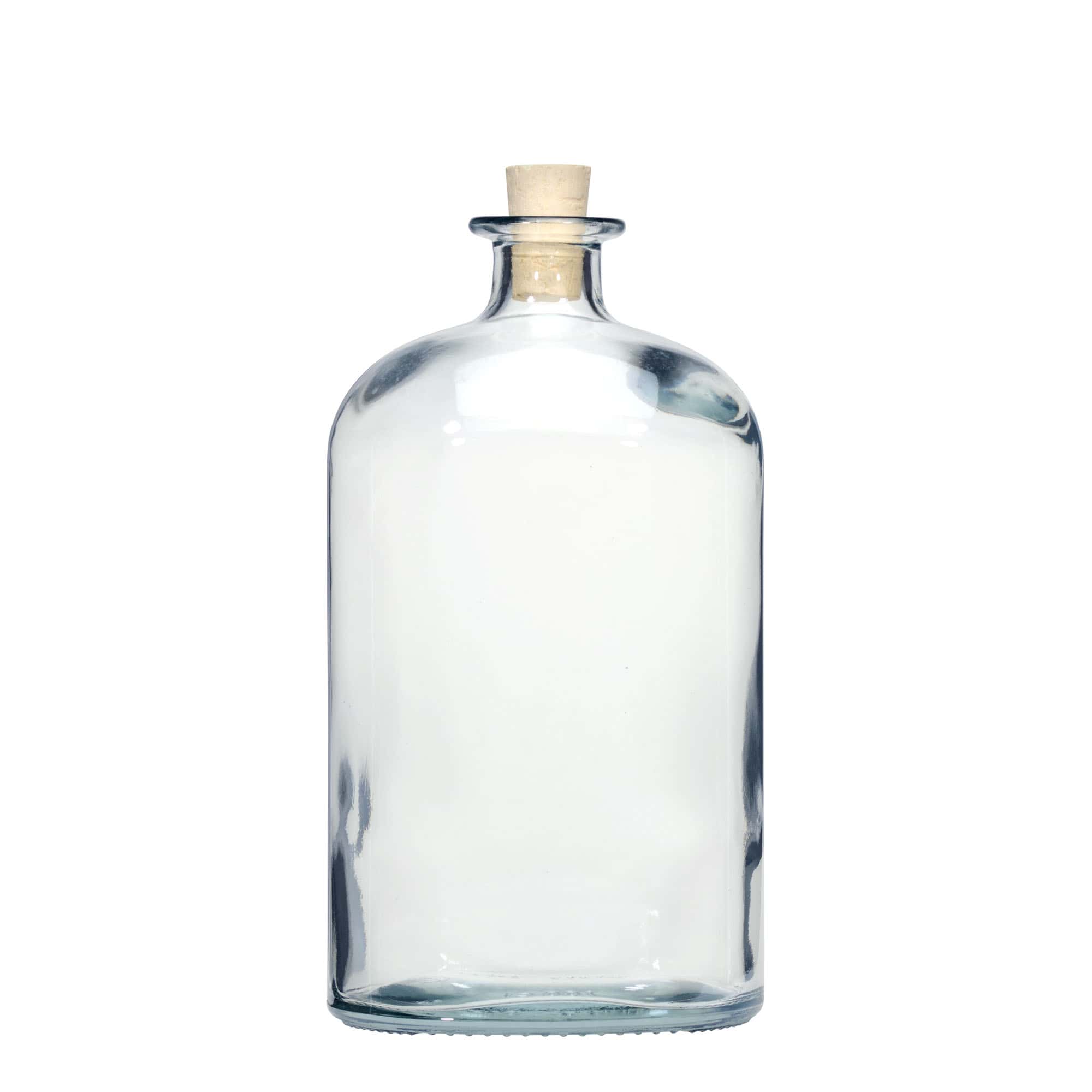 1 000 ml glasflaska 'Dundee', oval, mynning: kork 1 000 ml glasflaska 'Dundee', oval, mynning: kork