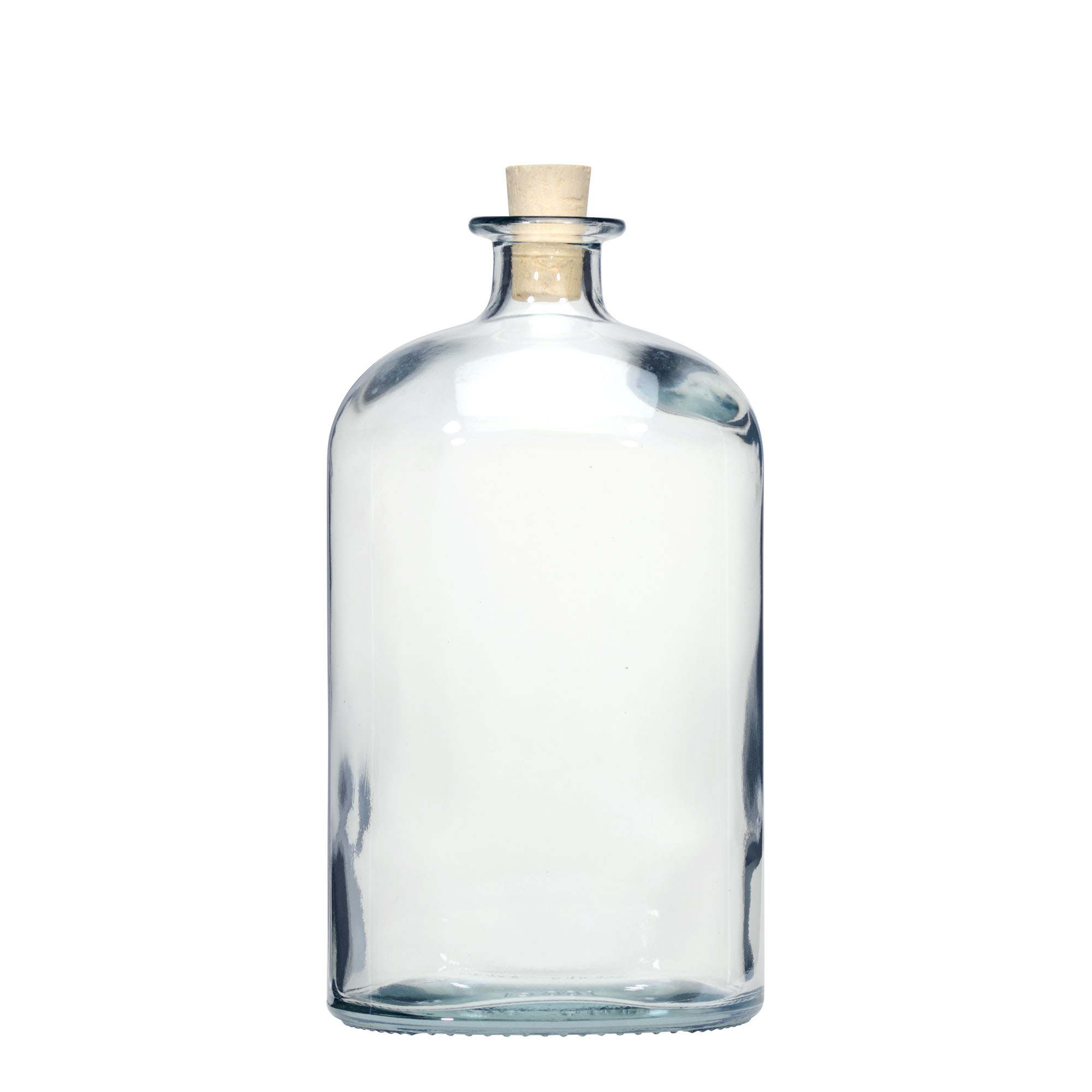 1.000 ml glasflaska 'Dundee', oval, öppning: kork 1.000 ml glasflaska 'Dundee', oval, öppning: kork