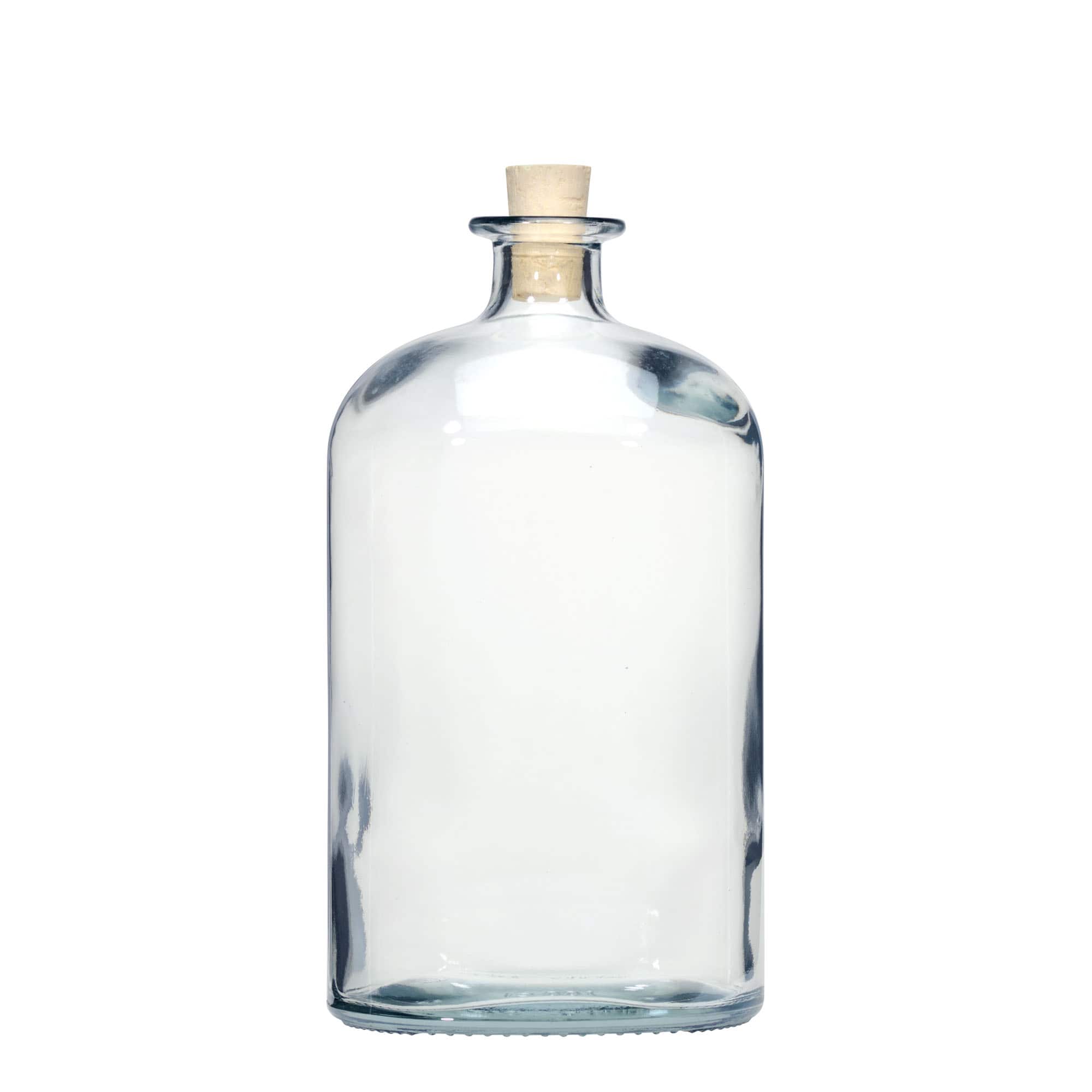 1.000 ml glasflaska 'Dundee', oval, öppning: kork