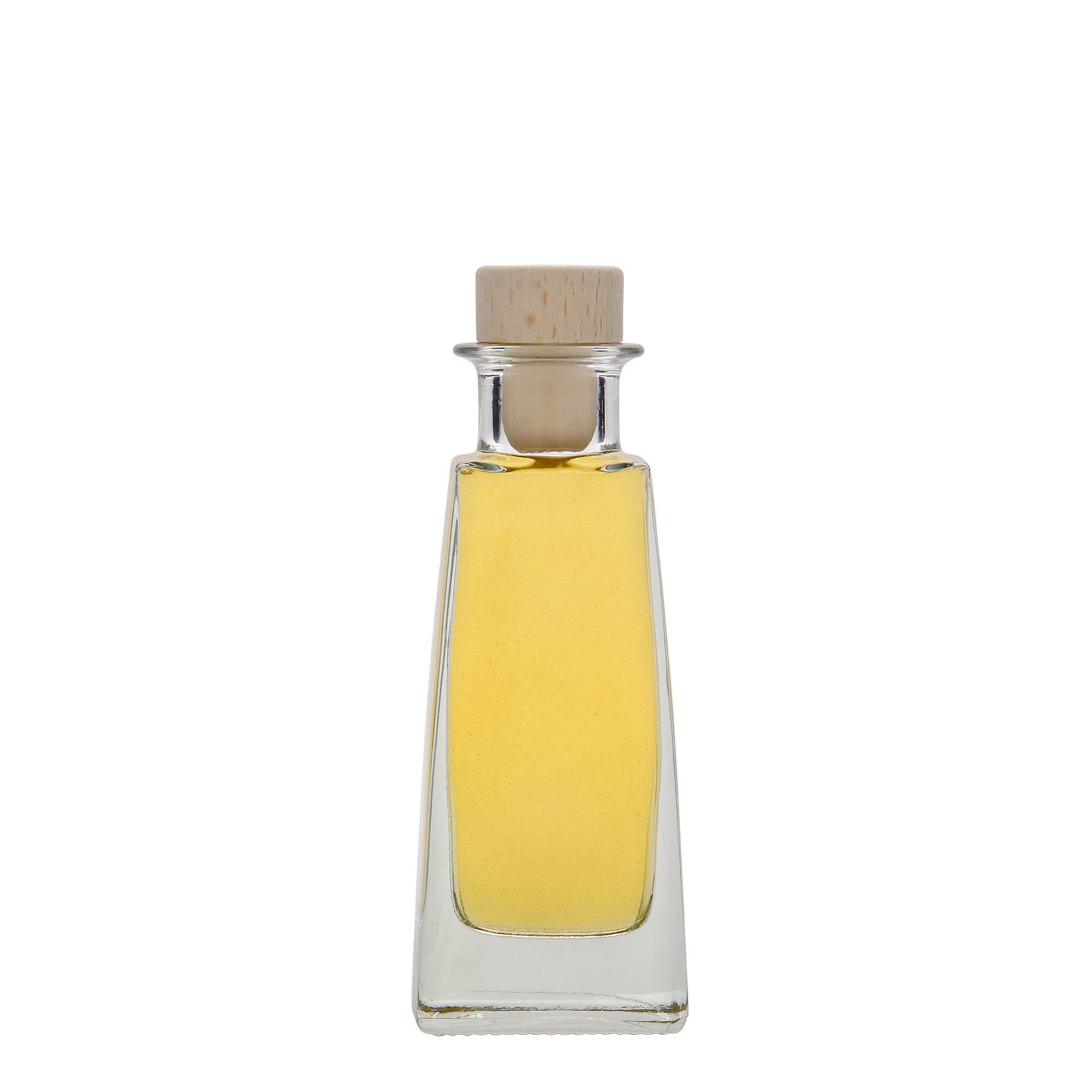 100 ml glasflaska 'Timmy', rektangulär, öppning: kork 100 ml glasflaska 'Timmy', rektangulär, öppning: kork