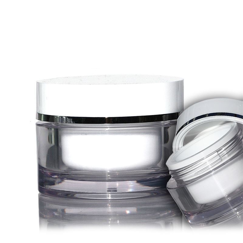 30 ml burk, SAN-plast, vit, öppning: skruvlock