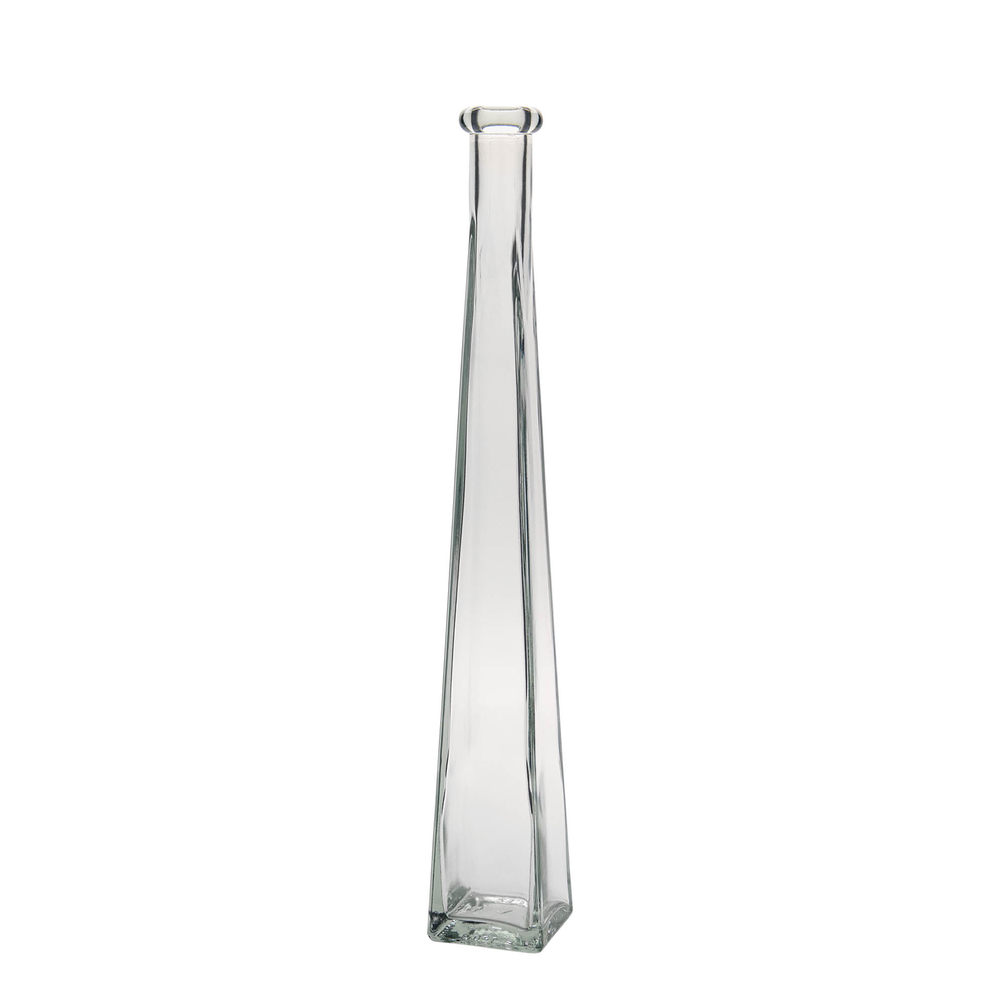 200 ml glasflaska 'Dama Quadrato', fyrkantig, mynning: kork