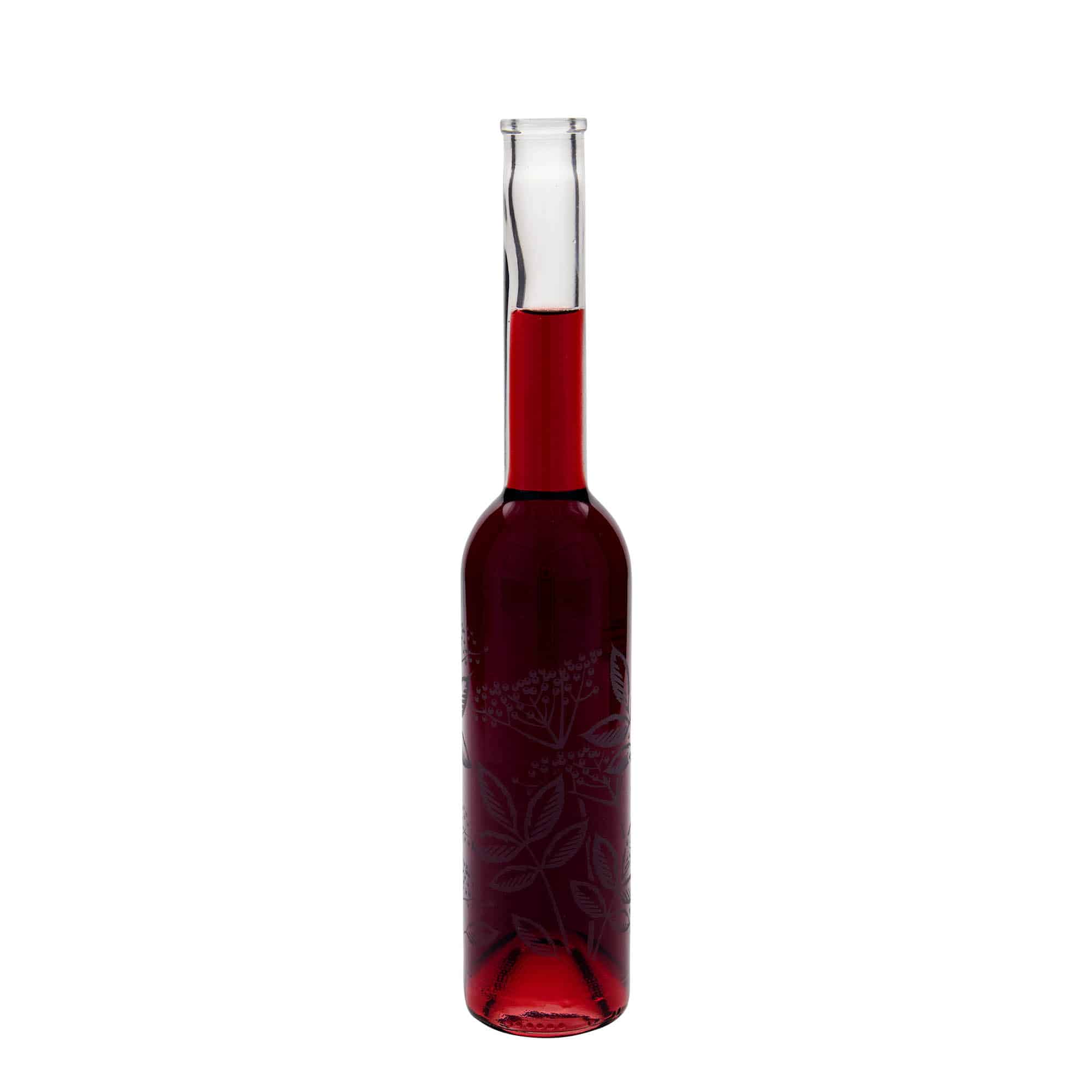 350 ml glasflaska 'Opera', motiv: fläder, öppning: kork