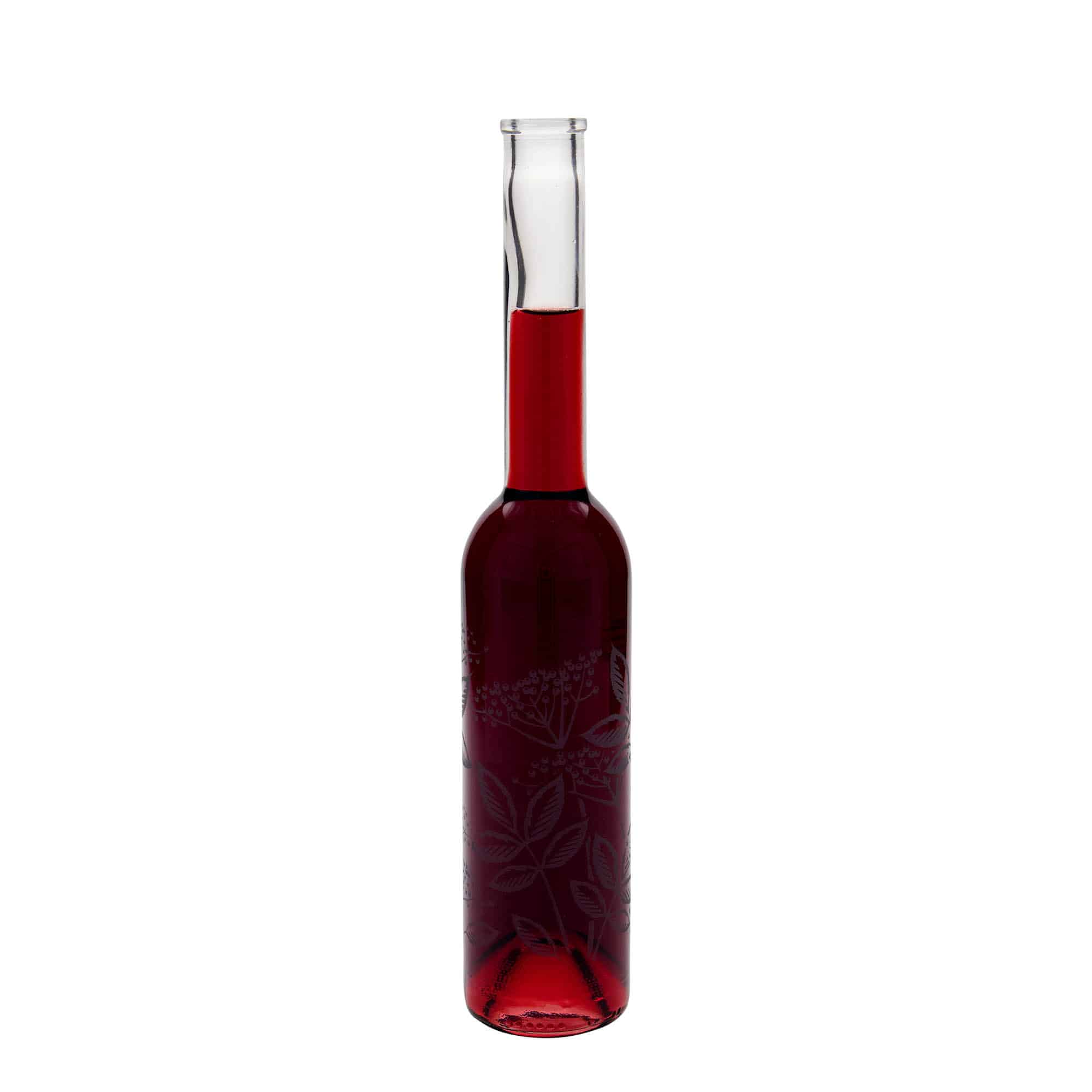 350 ml glasflaska 'Opera', motiv: fläder, öppning: kork 350 ml glasflaska 'Opera', motiv: fläder, öppning: kork