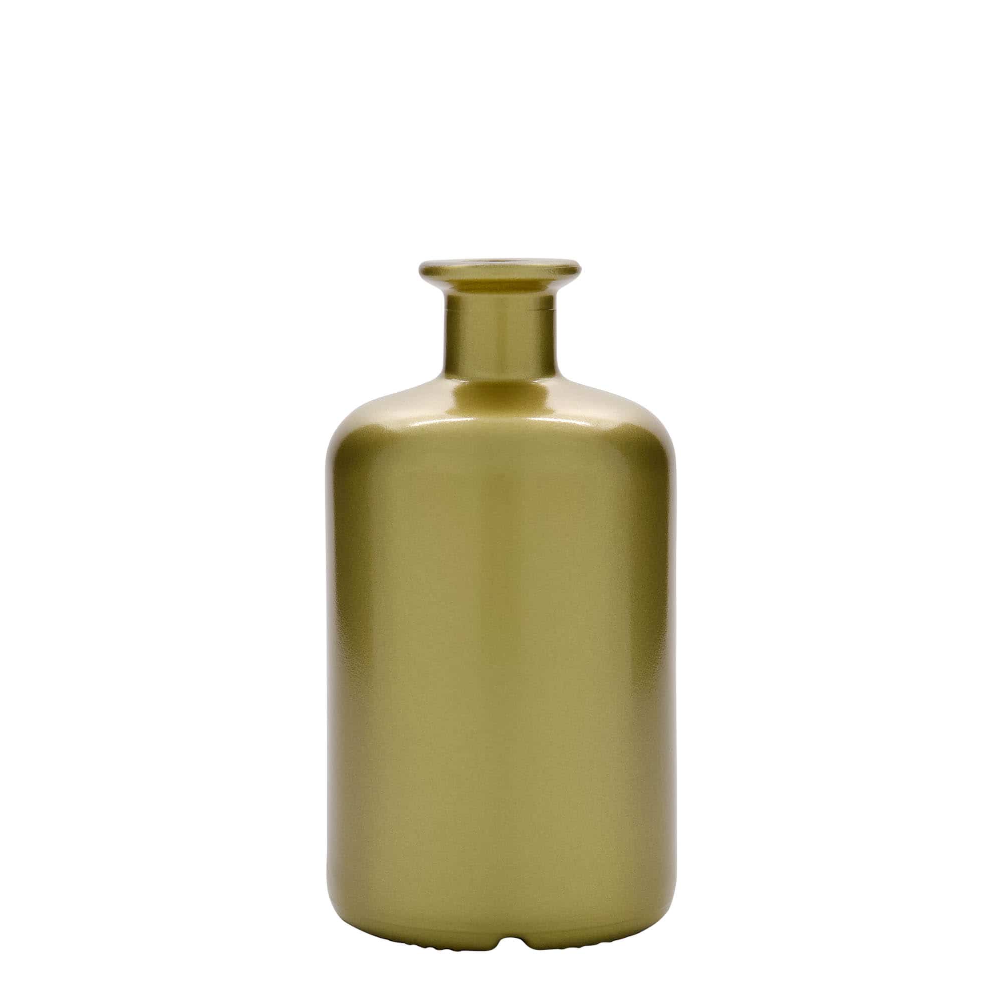 500 ml apoteksglasflaska, guld, mynning: kork 500 ml apoteksglasflaska, guld, mynning: kork