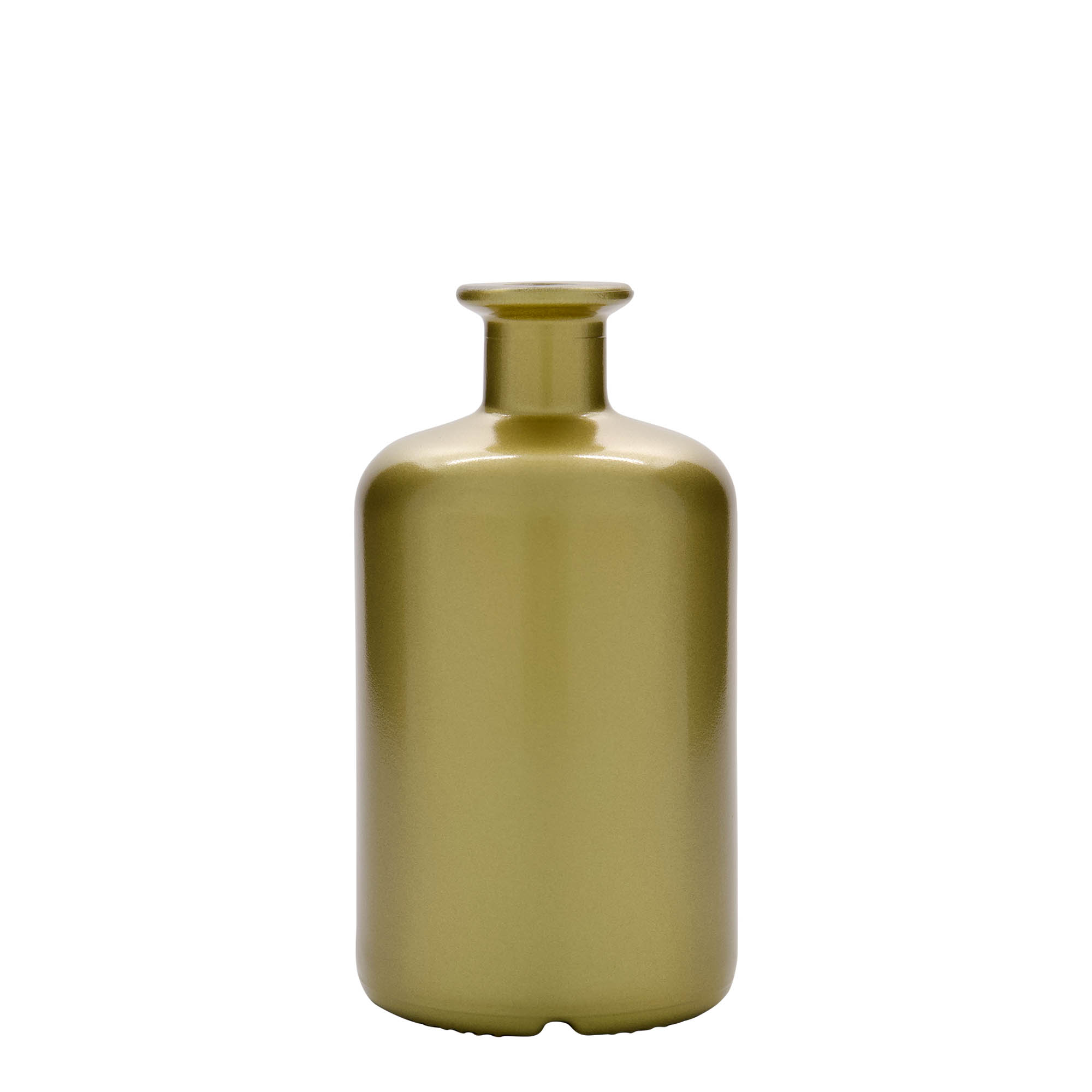 500 ml glasflaska apotekare, guld, öppning: kork 500 ml glasflaska apotekare, guld, öppning: kork