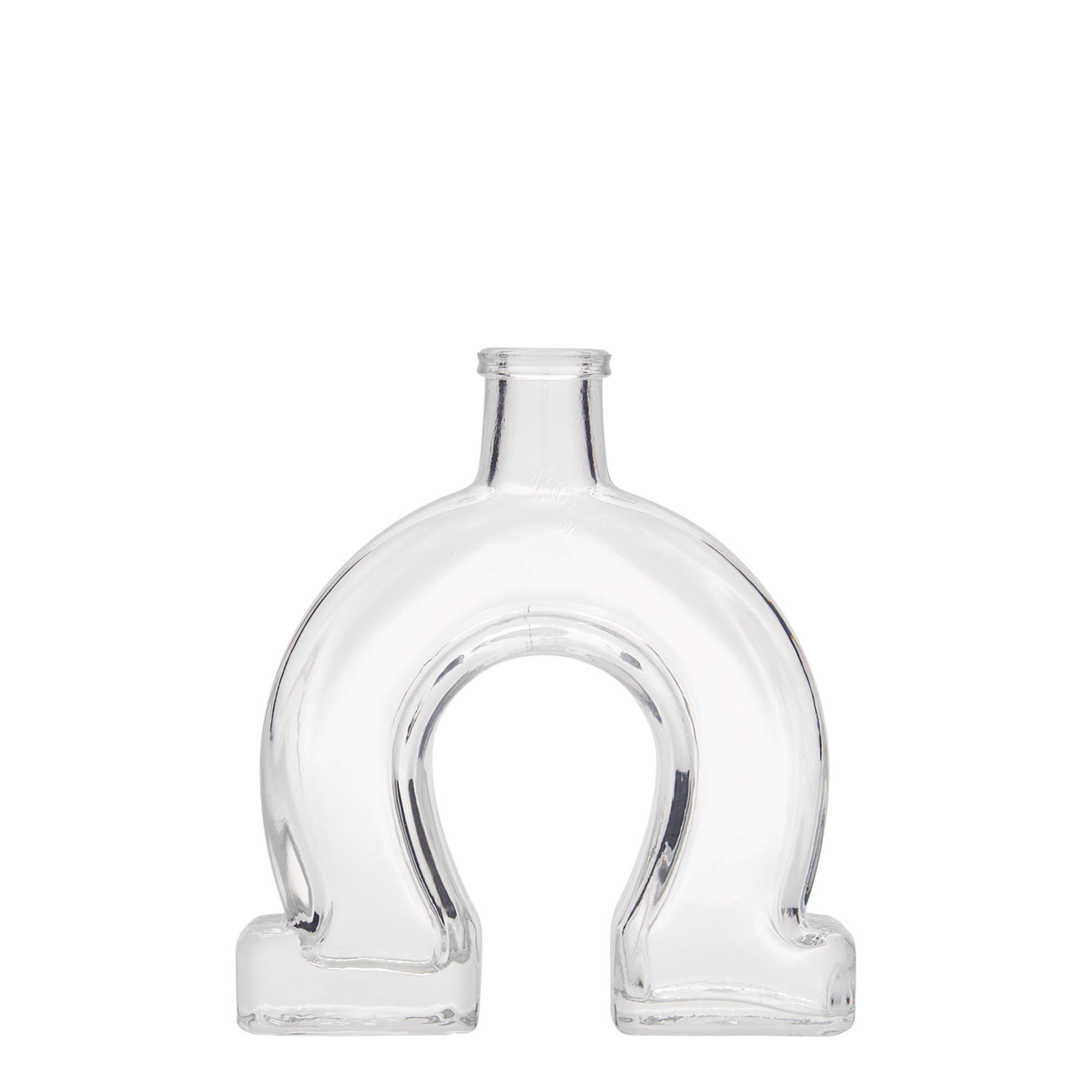 100 ml glasflaska 'Hästsko', öppning: kork