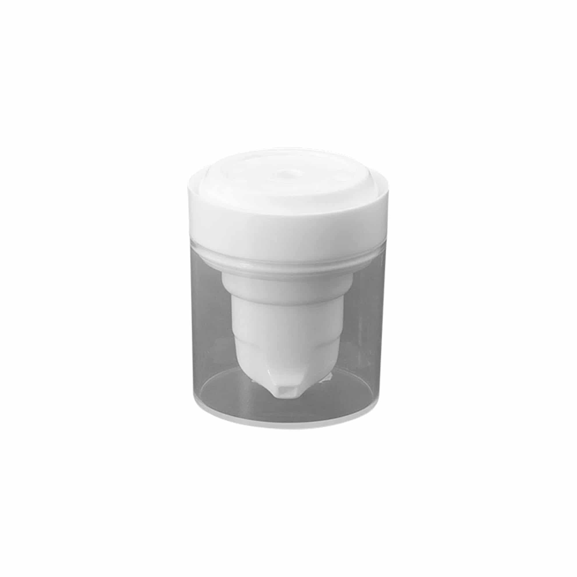 Airless dispenser pumphuvud 'Micro', PP-plast, vit