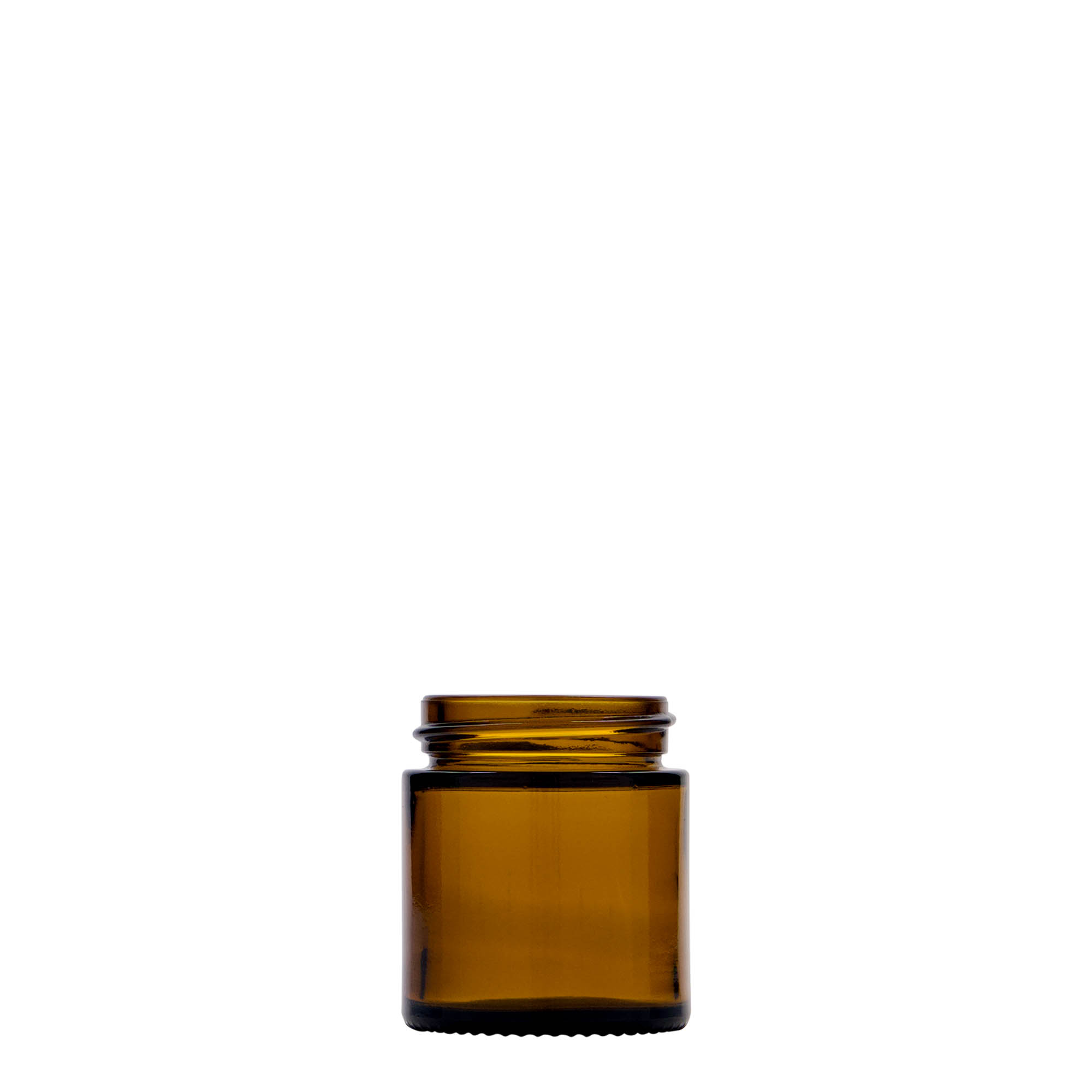 30 ml burk 'Brown Line', glas, brun, öppning: skruvlock 30 ml burk 'Brown Line', glas, brun, öppning: skruvlock