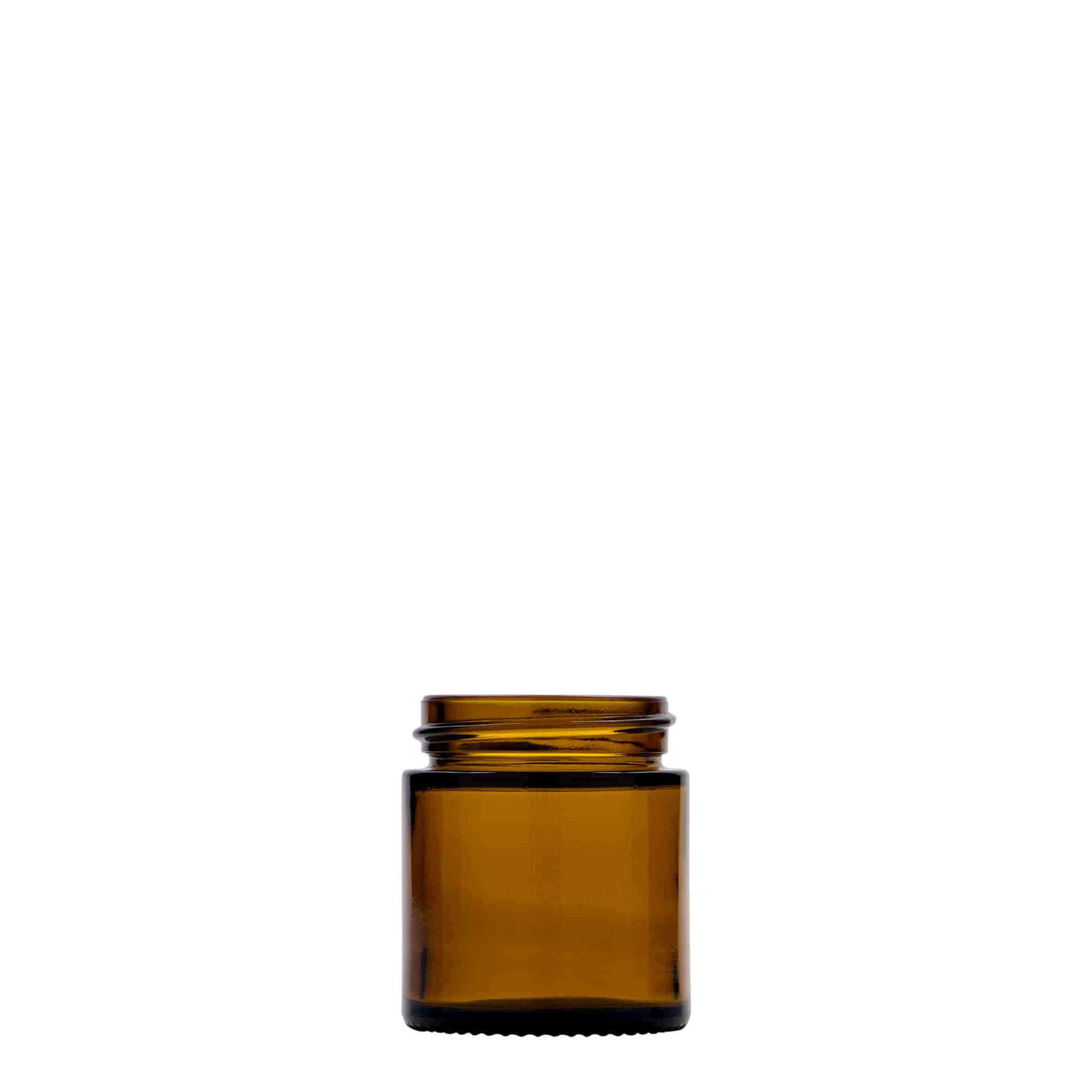30 ml burk 'Brown Line', glas, brun, öppning: skruvlock