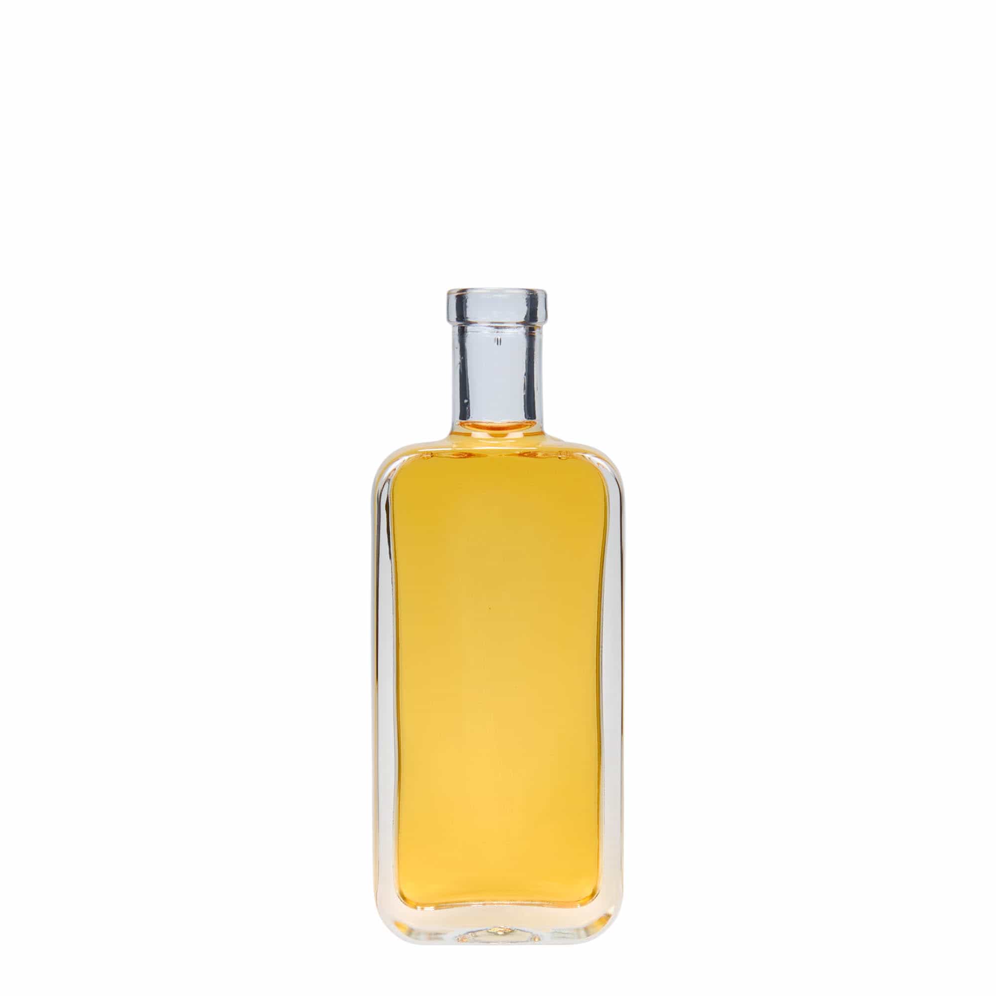 100 ml glasflaska 'Nice', rektangulär, öppning: kork