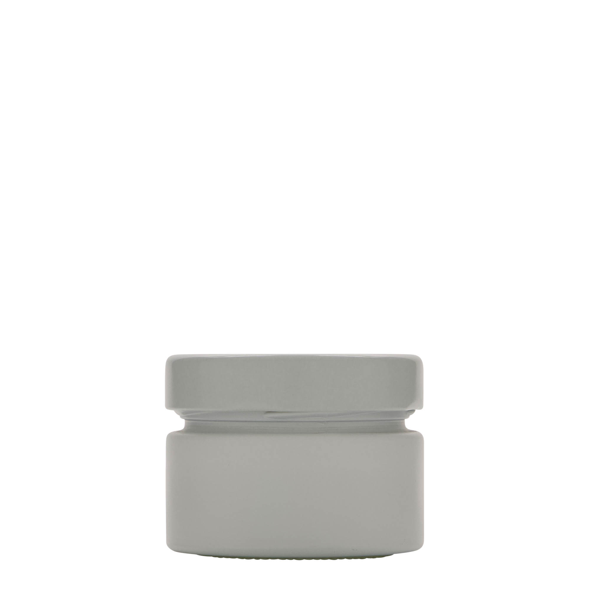 130 ml rund glas 'Aurora', vitt, öppning: Deep-Twist-Off (DTO 66)