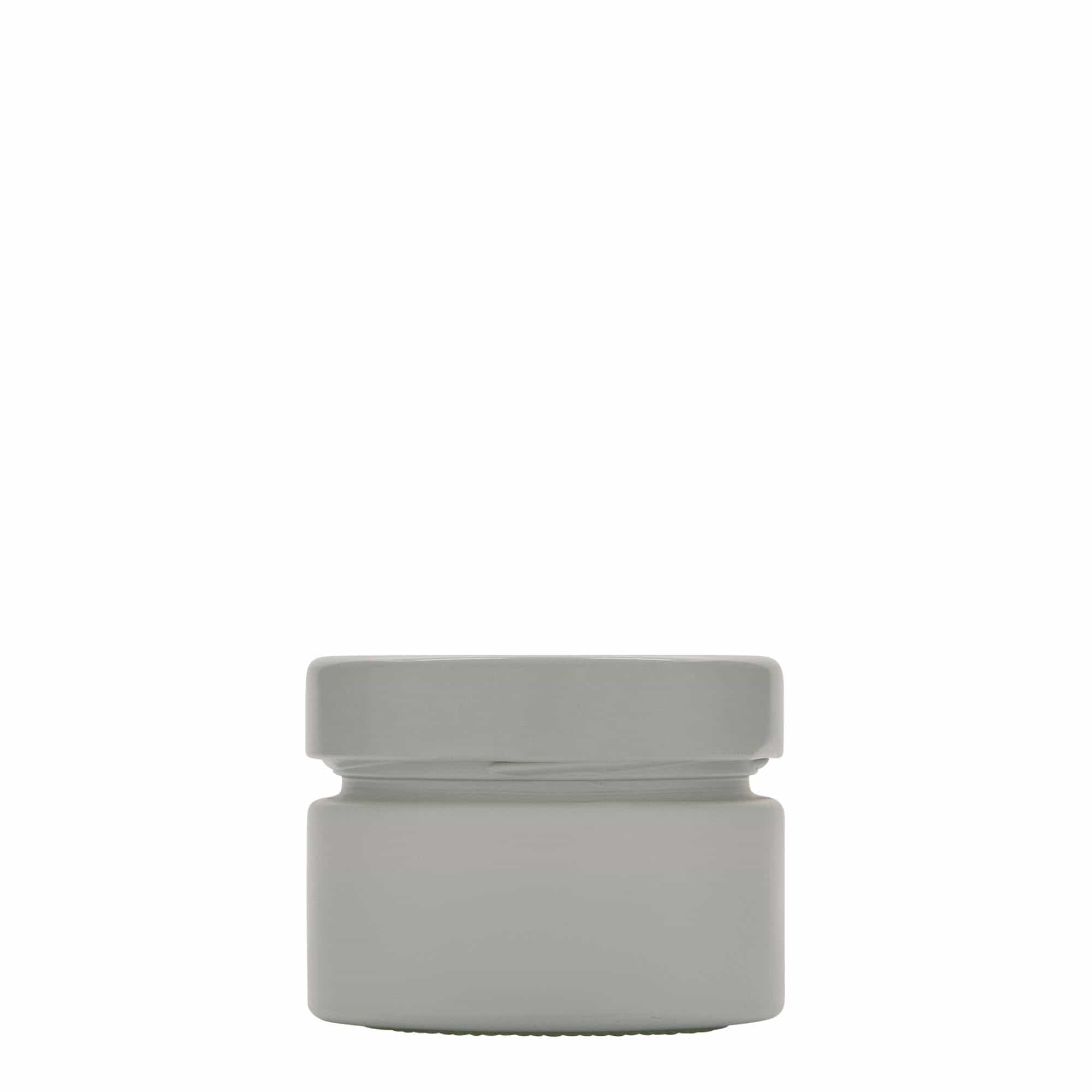 130 ml rund glas 'Aurora', vitt, öppning: Deep-Twist-Off (DTO 66)