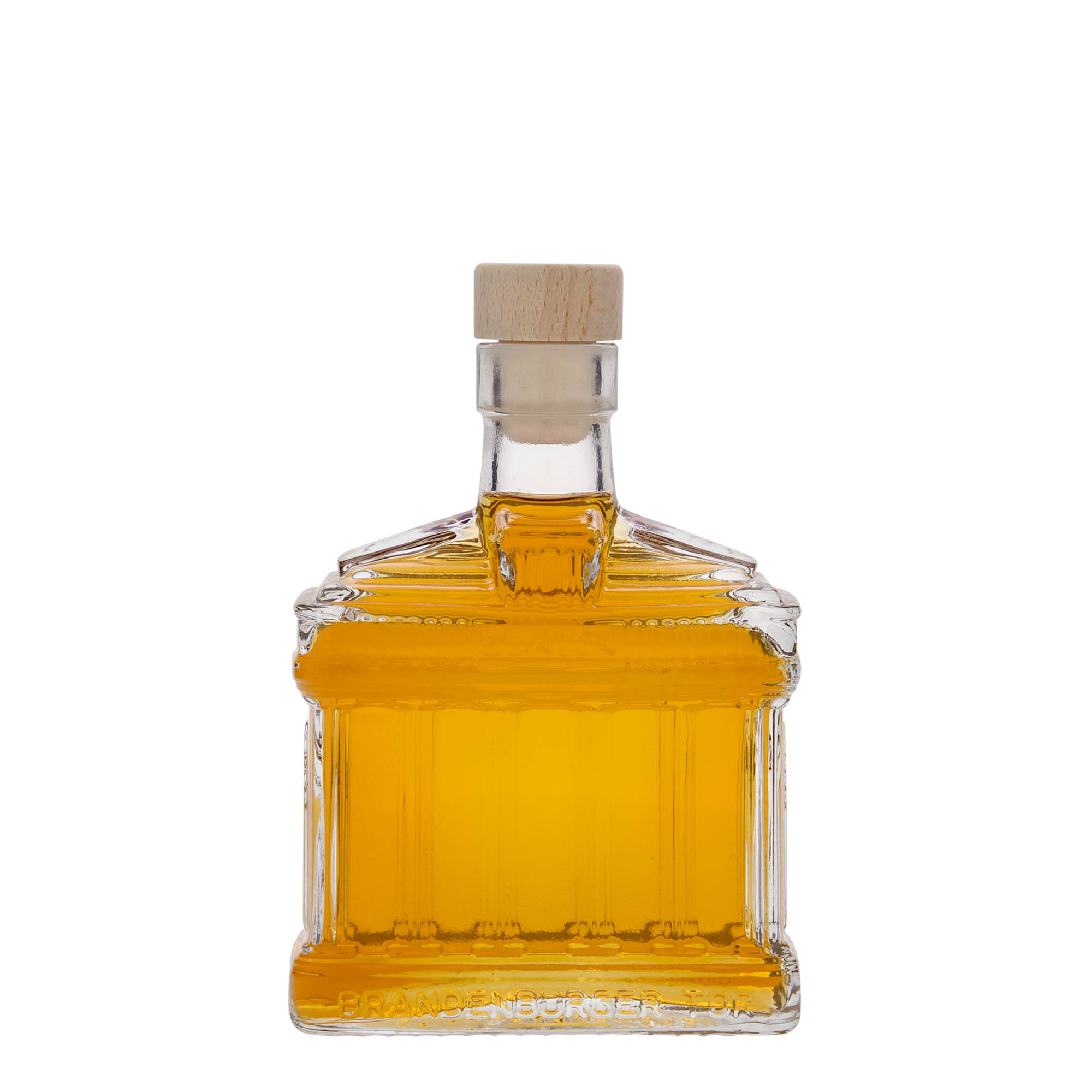 200 ml glasflaska 'Brandenburger Tor', öppning: kork
