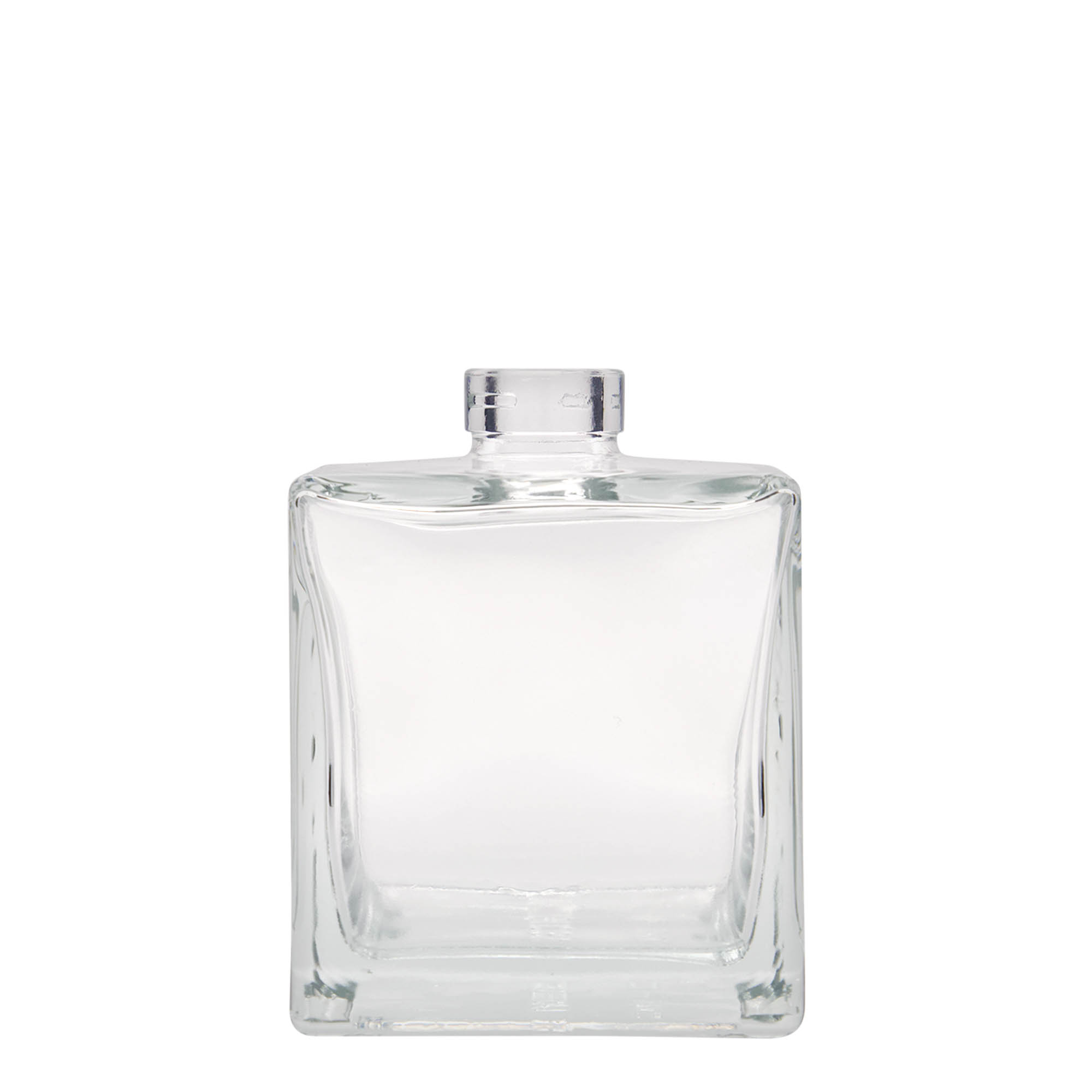 500 ml glasflaska 'Cube', kvadratisk, öppning: kork