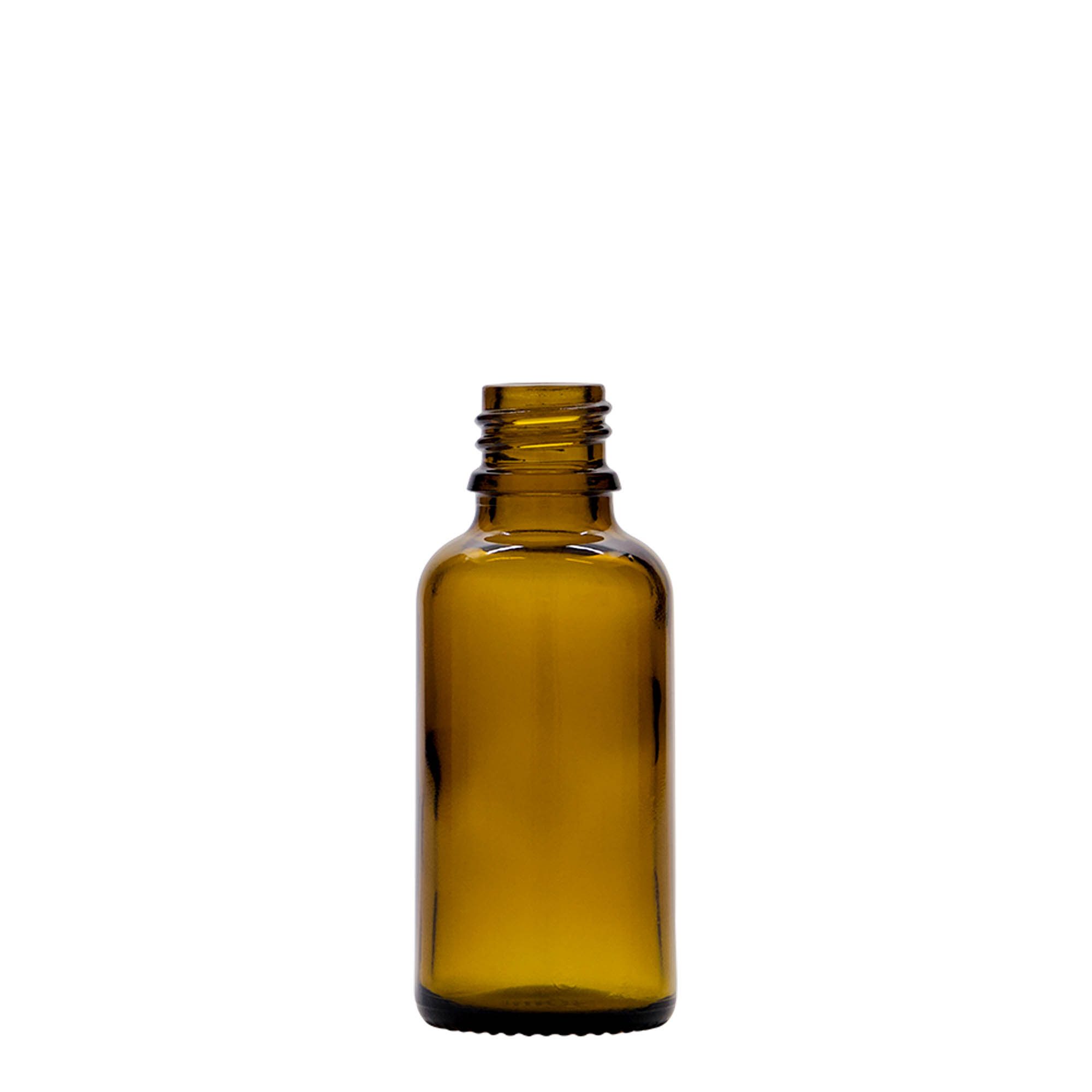 30 ml pipettflaska medicin, glas, brun, mynning: DIN 18