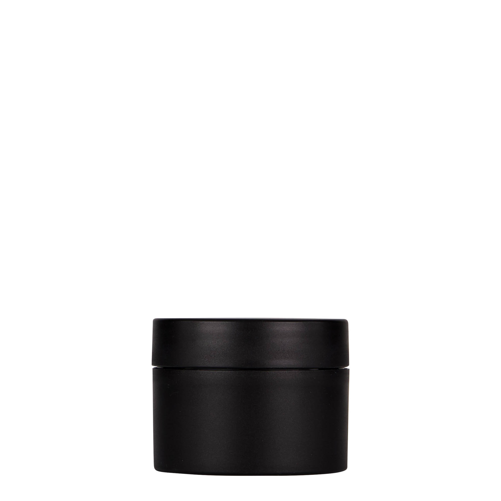 50 ml plastburk 'Antonella', PP, svart, öppning: skruvlock