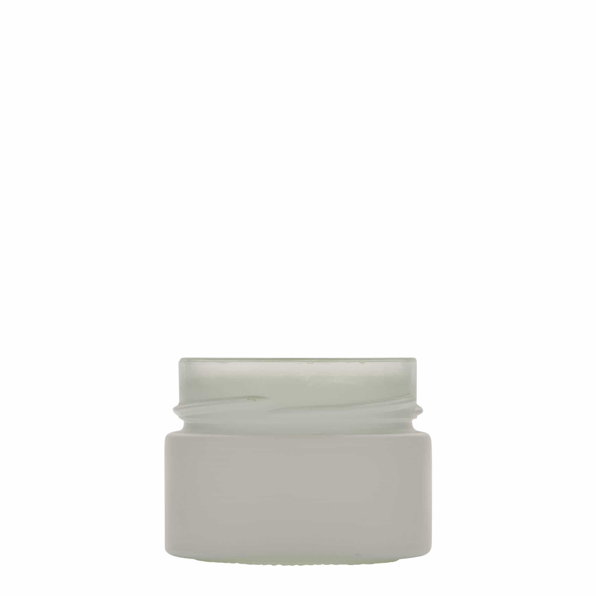 130 ml rund glas 'Aurora', vitt, öppning: Deep-Twist-Off (DTO 66)