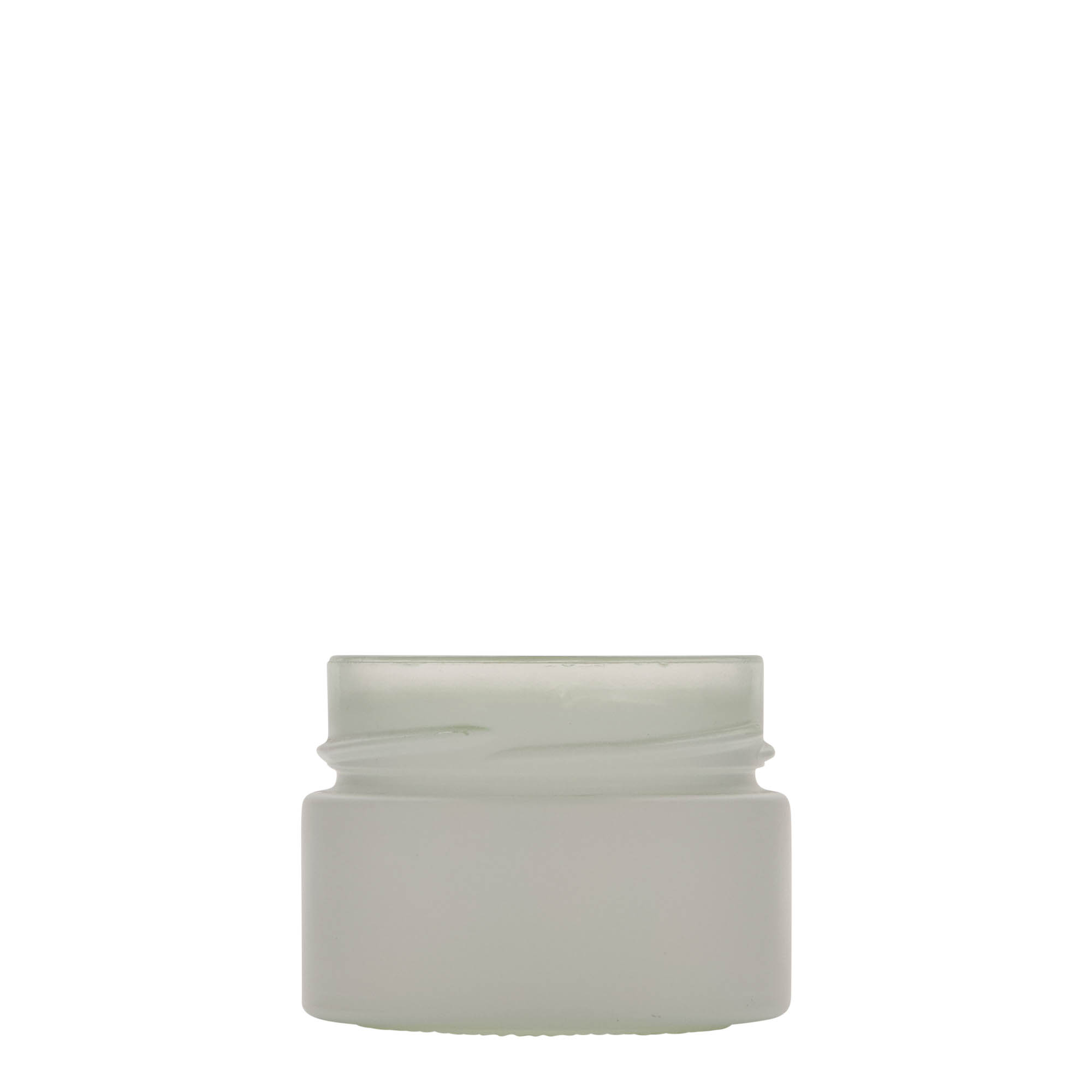 130 ml rund glas 'Aurora', vitt, öppning: Deep-Twist-Off (DTO 66)