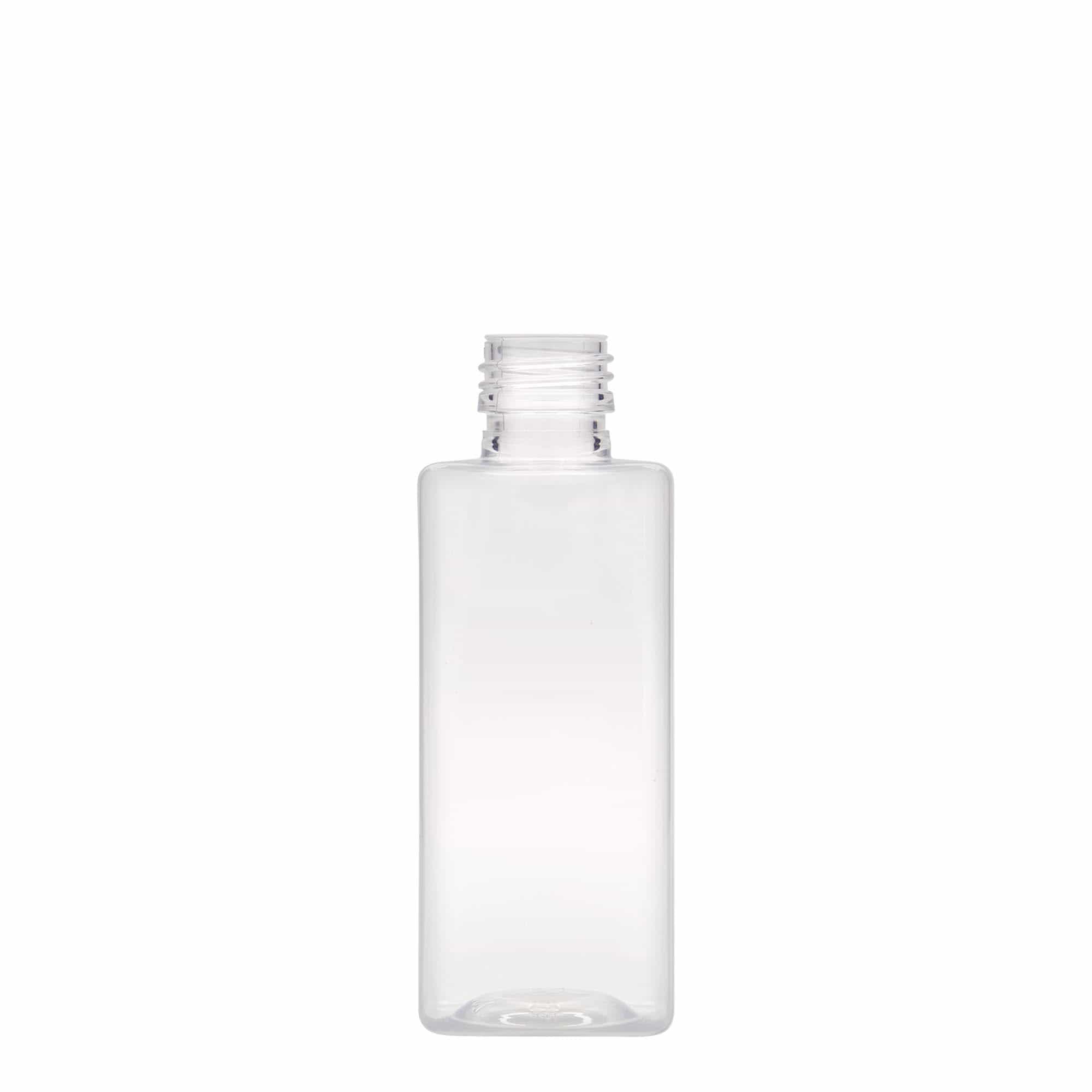 250 ml PET-flaska 'Karl', kvadratisk, plast, mynning: PP 28