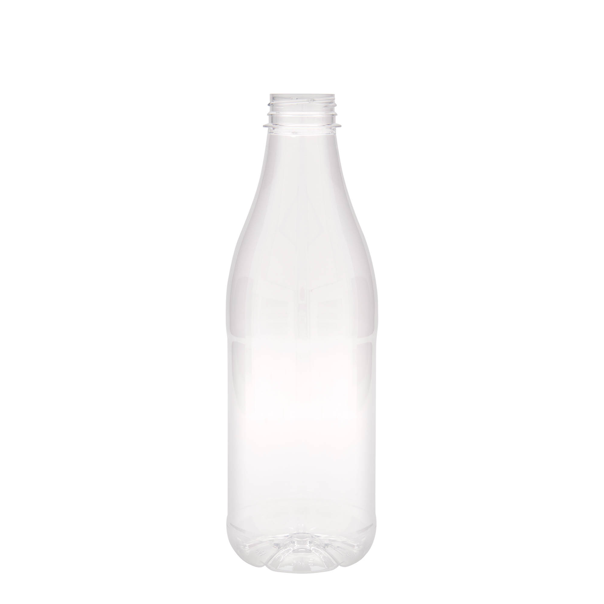 1.000 ml PET-flaska 'Mjölk och Juice', plast, öppning: 38 mm 1.000 ml PET-flaska 'Mjölk och Juice', plast, öppning: 38 mm