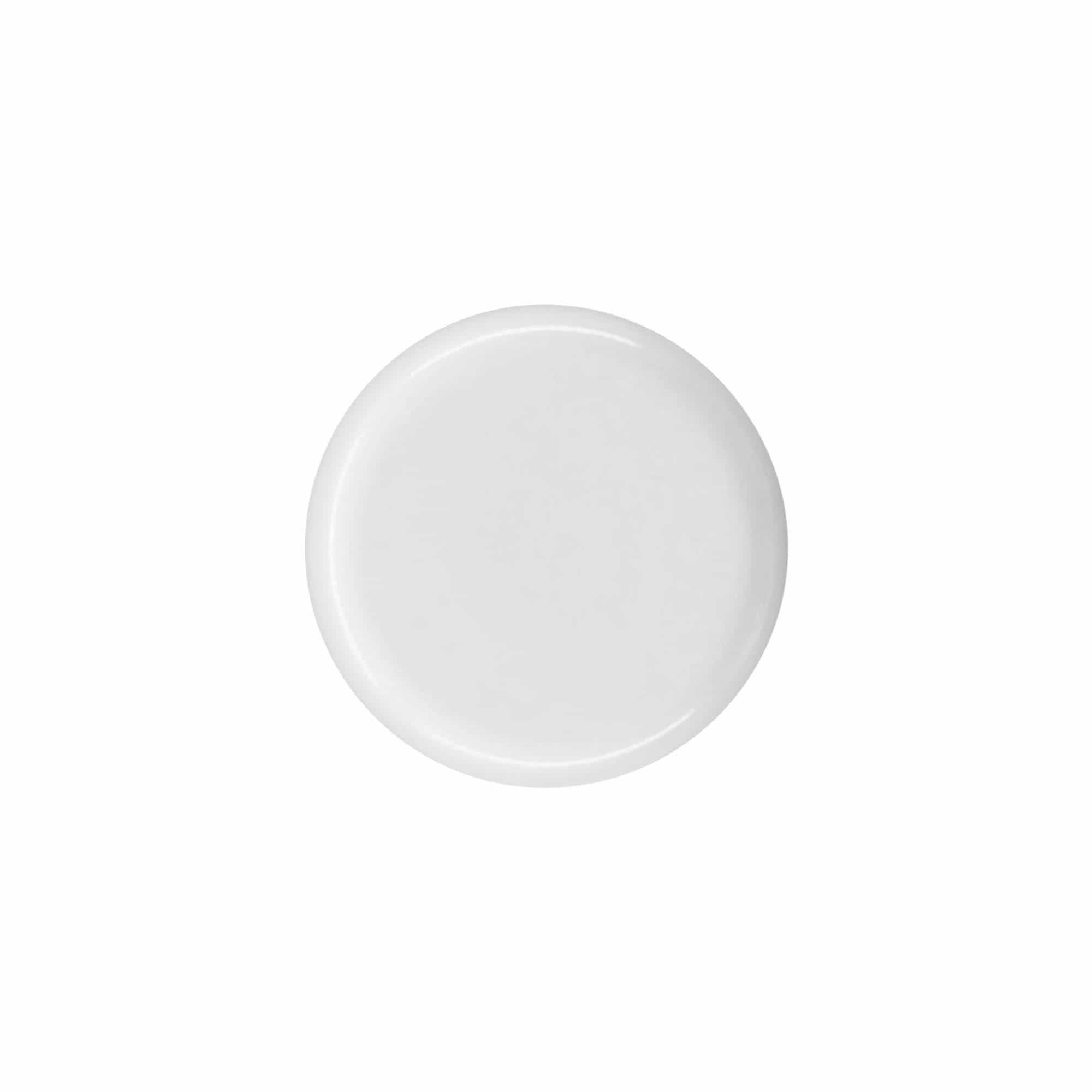 Skruvlock rund flaska med sprutinsats, PE-plast, vit, för mynning: DIN 18 Skruvlock rund flaska med sprutinsats, PE-plast, vit, för mynning: DIN 18