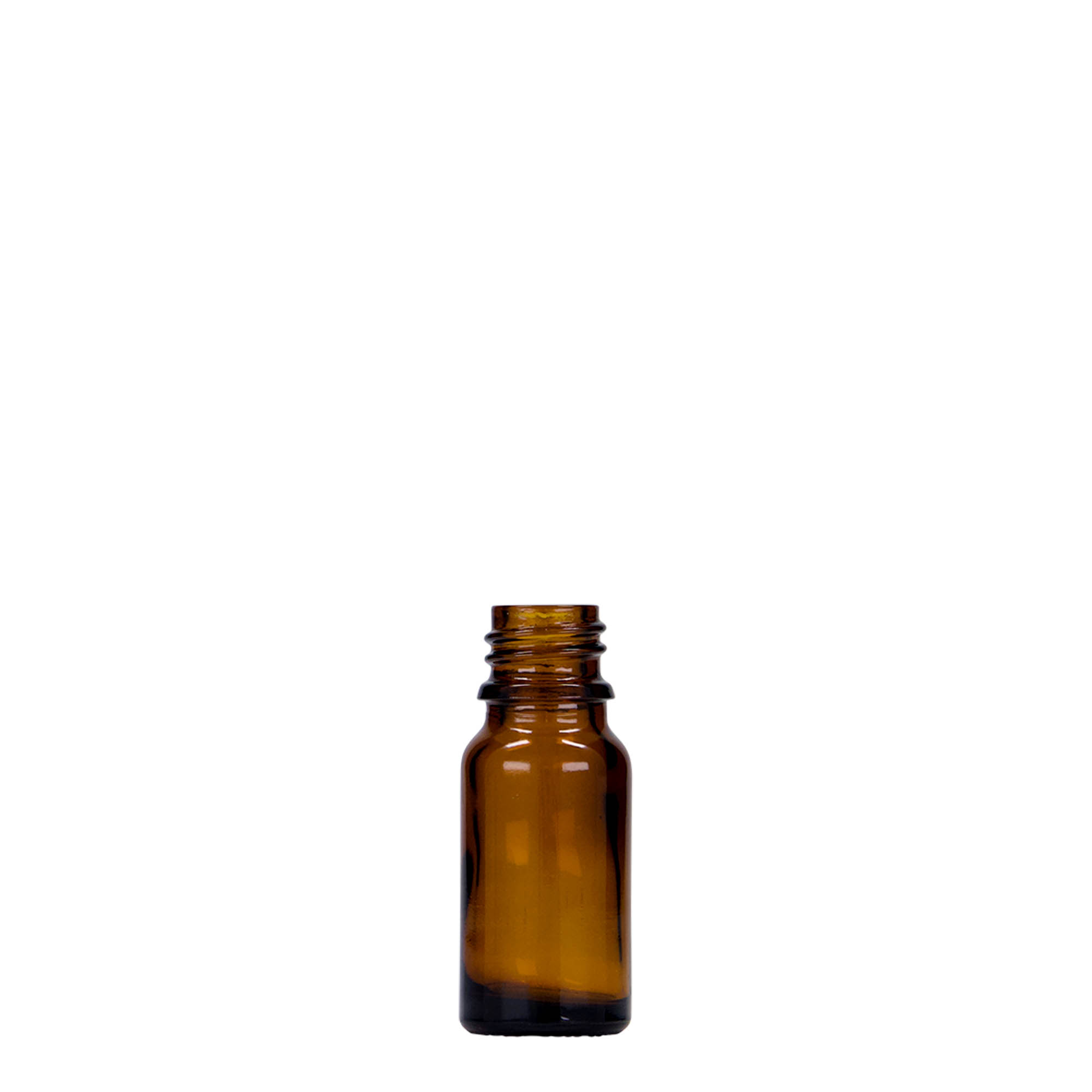 10 ml medicinflaska, glas, brun, mynning: DIN 18 10 ml medicinflaska, glas, brun, mynning: DIN 18