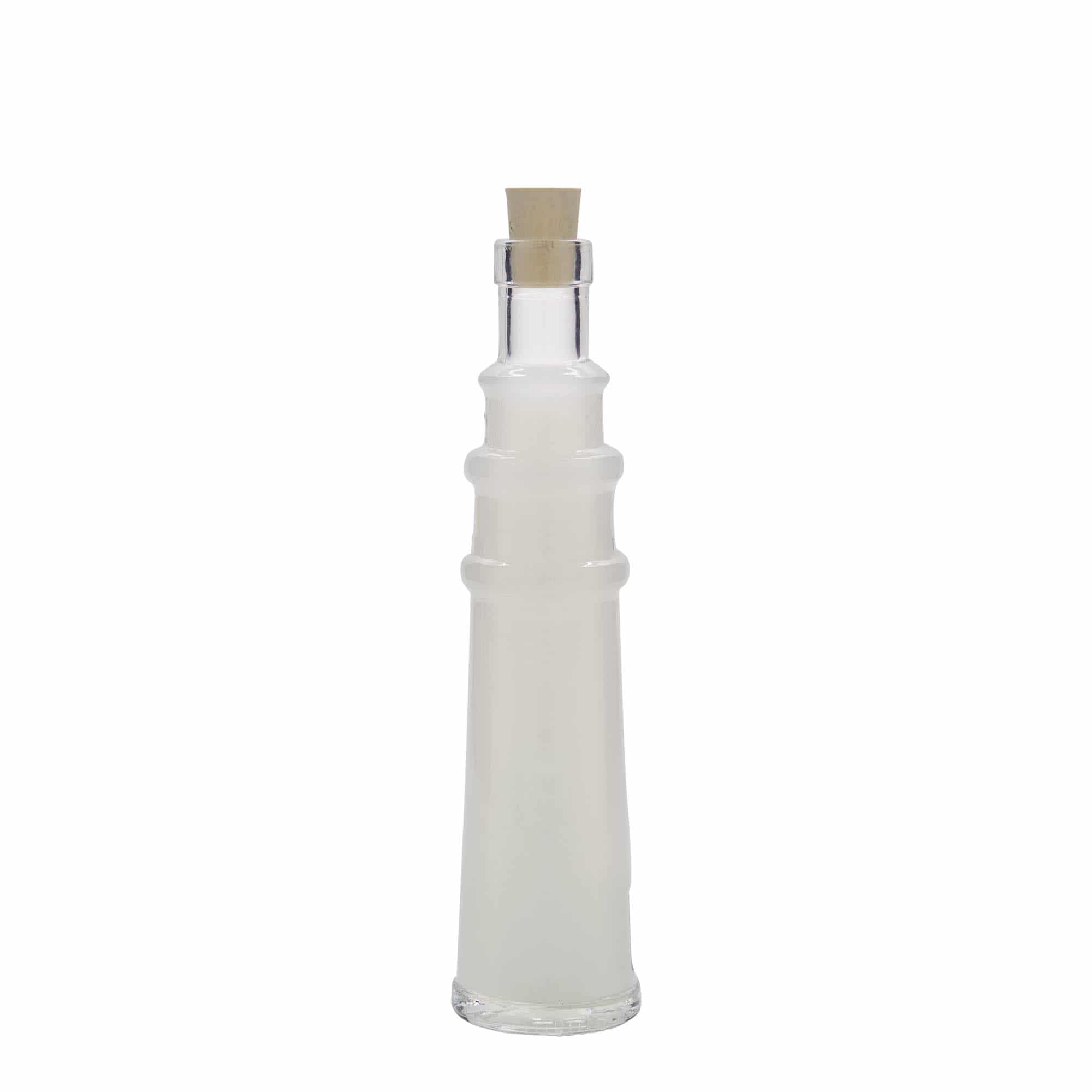 100 ml glasflaska 'Leuchtturm', öppning: kork 100 ml glasflaska 'Leuchtturm', öppning: kork