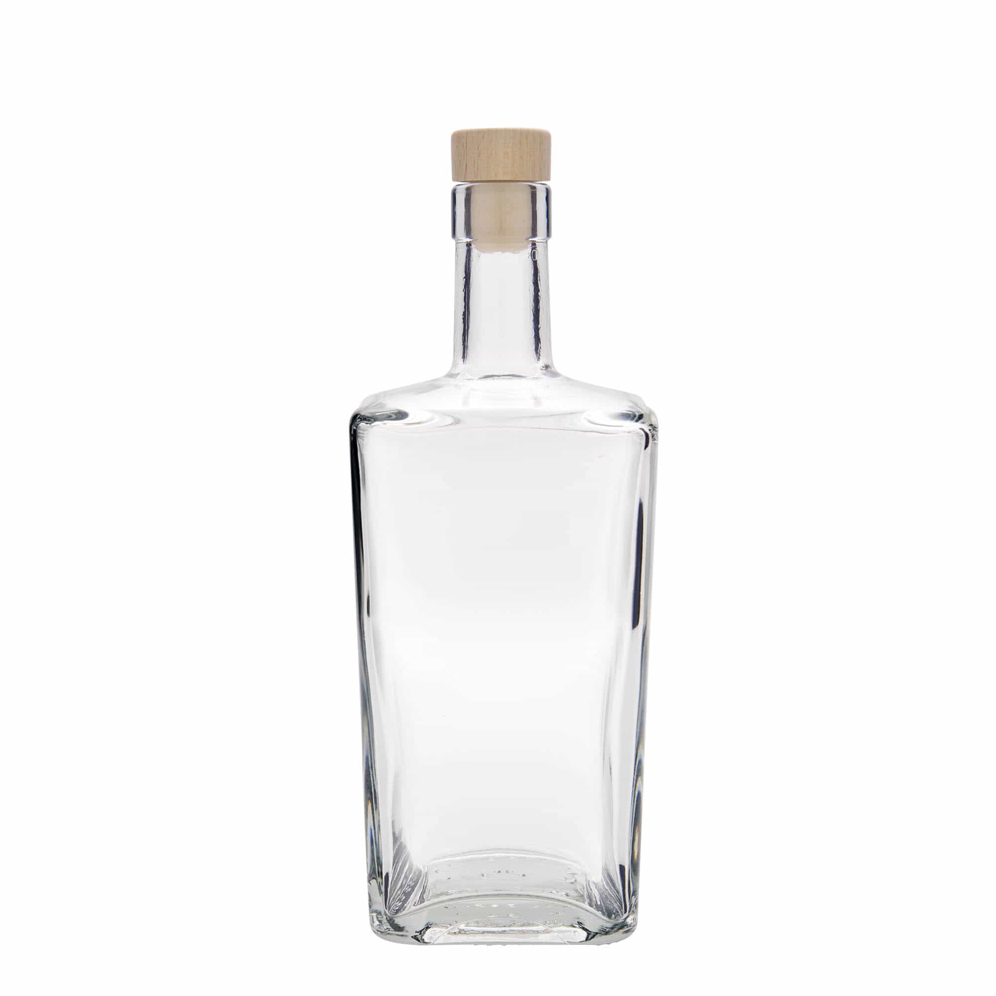 700 ml glasflaska 'Noel', fyrkantig, öppning: kork