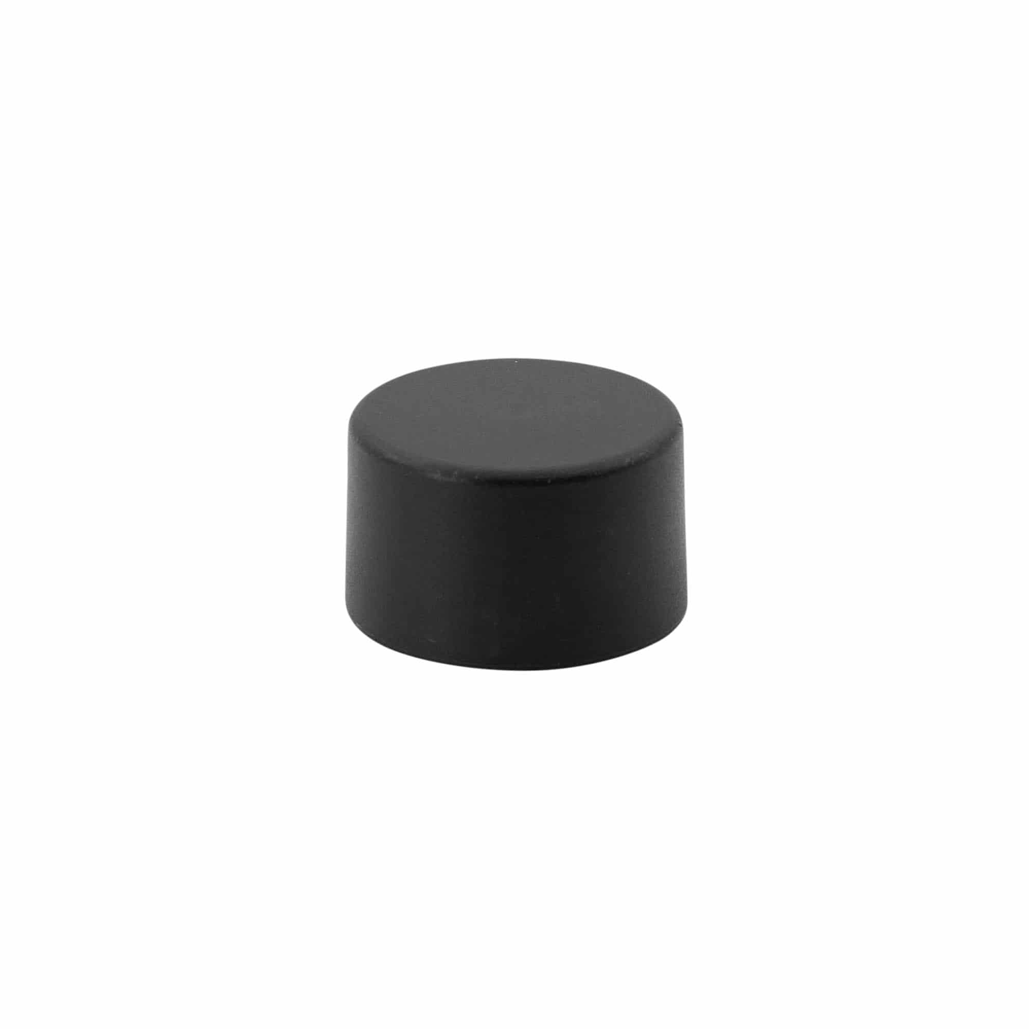 Skruvkapsel, metall-plast, svart, för mynning: PP 28 Skruvkapsel, metall-plast, svart, för mynning: PP 28