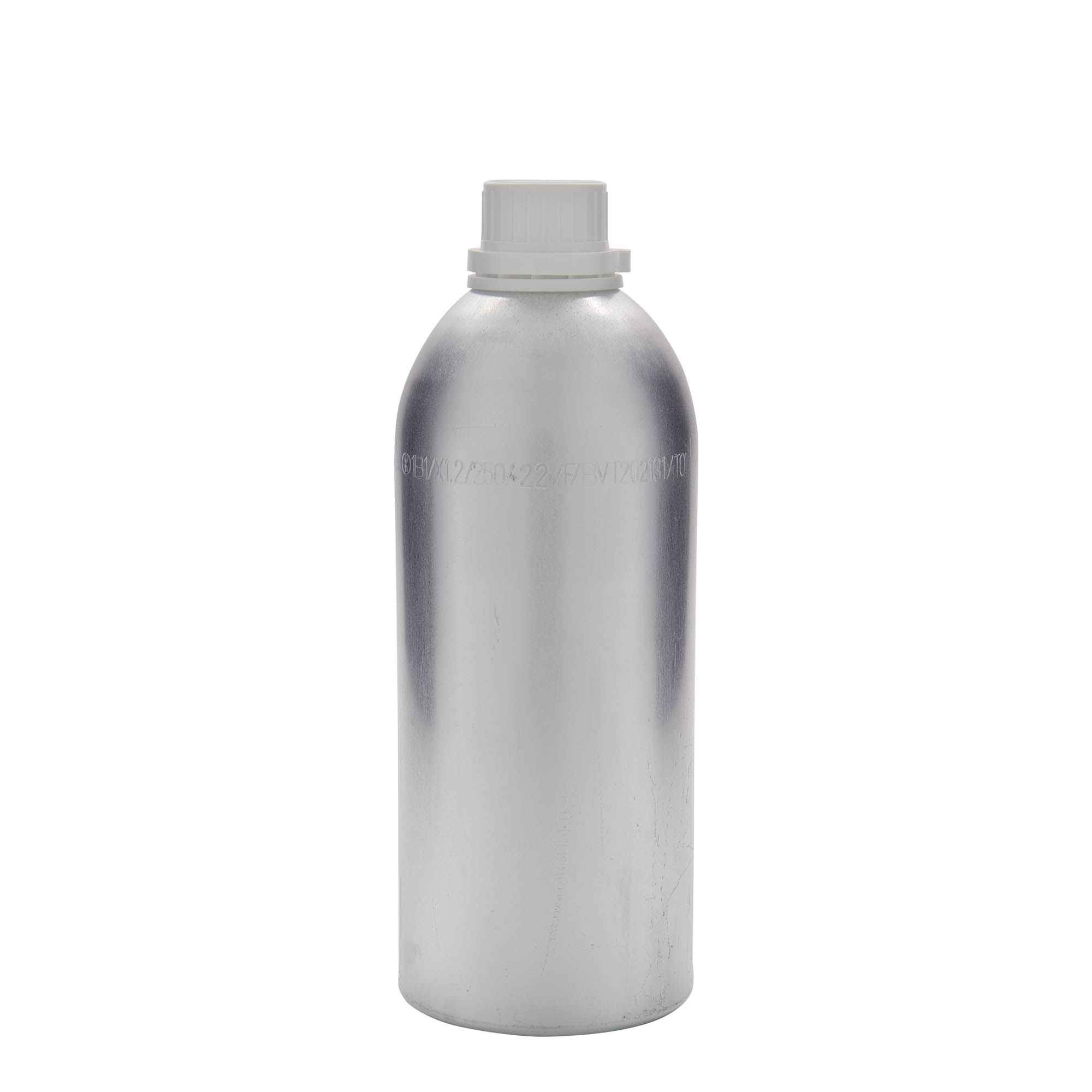 1100 ml aluminiumflaska, metall, silver, mynning: DIN 32 1100 ml aluminiumflaska, metall, silver, mynning: DIN 32