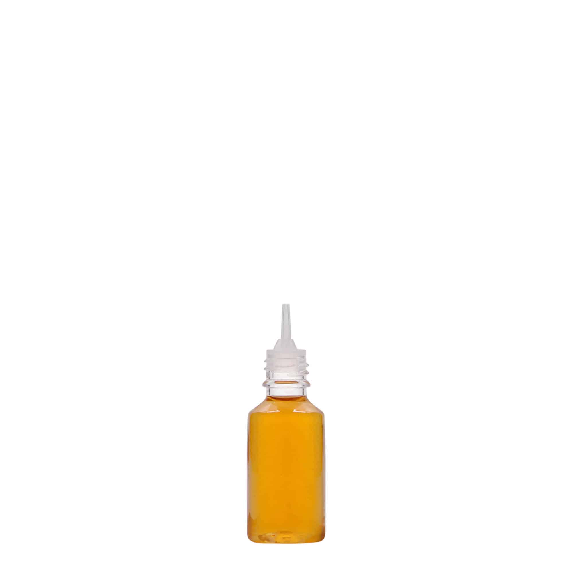 10 ml PET-flaska 'E-Liquid' med originalitets- och barnsäker förslutning, plast, mynning: skruvkapsel
