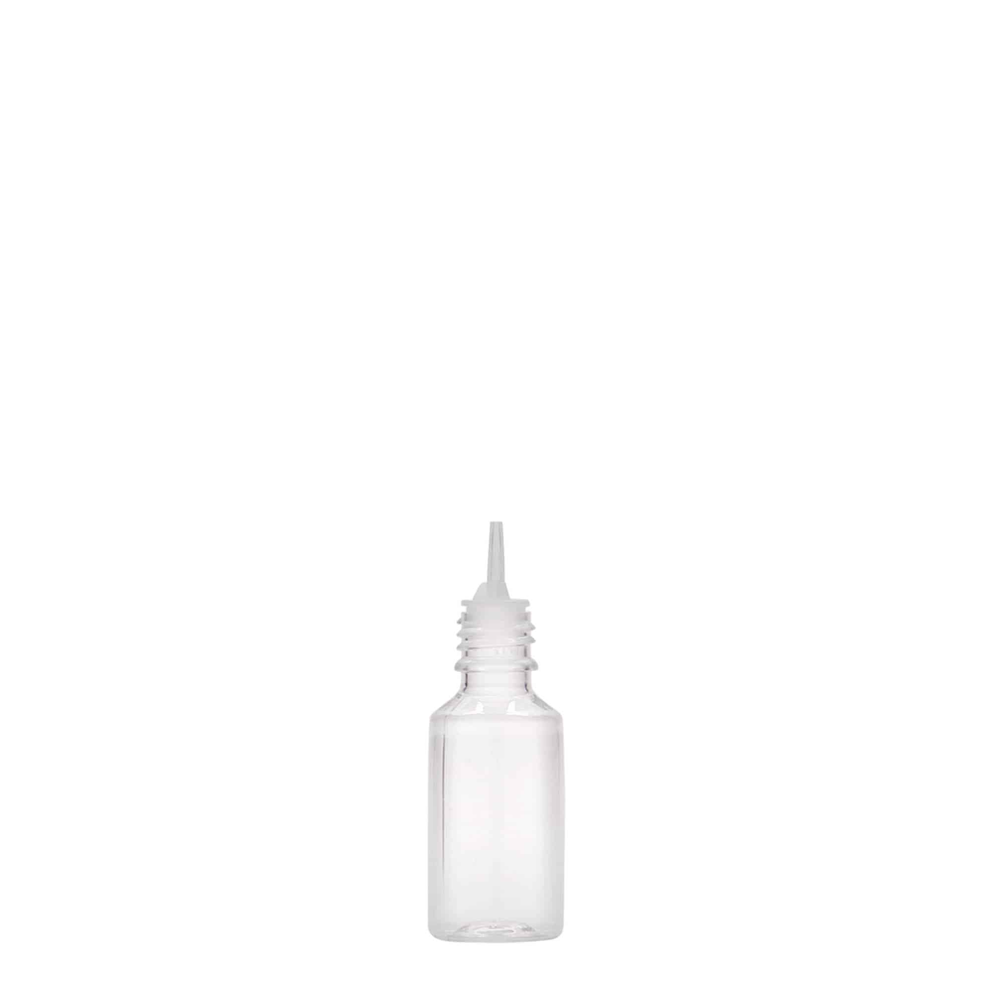 10 ml PET-flaska 'E-Liquid' med kvalitets- och barnsäkerhet, plast, öppning: skruvlock