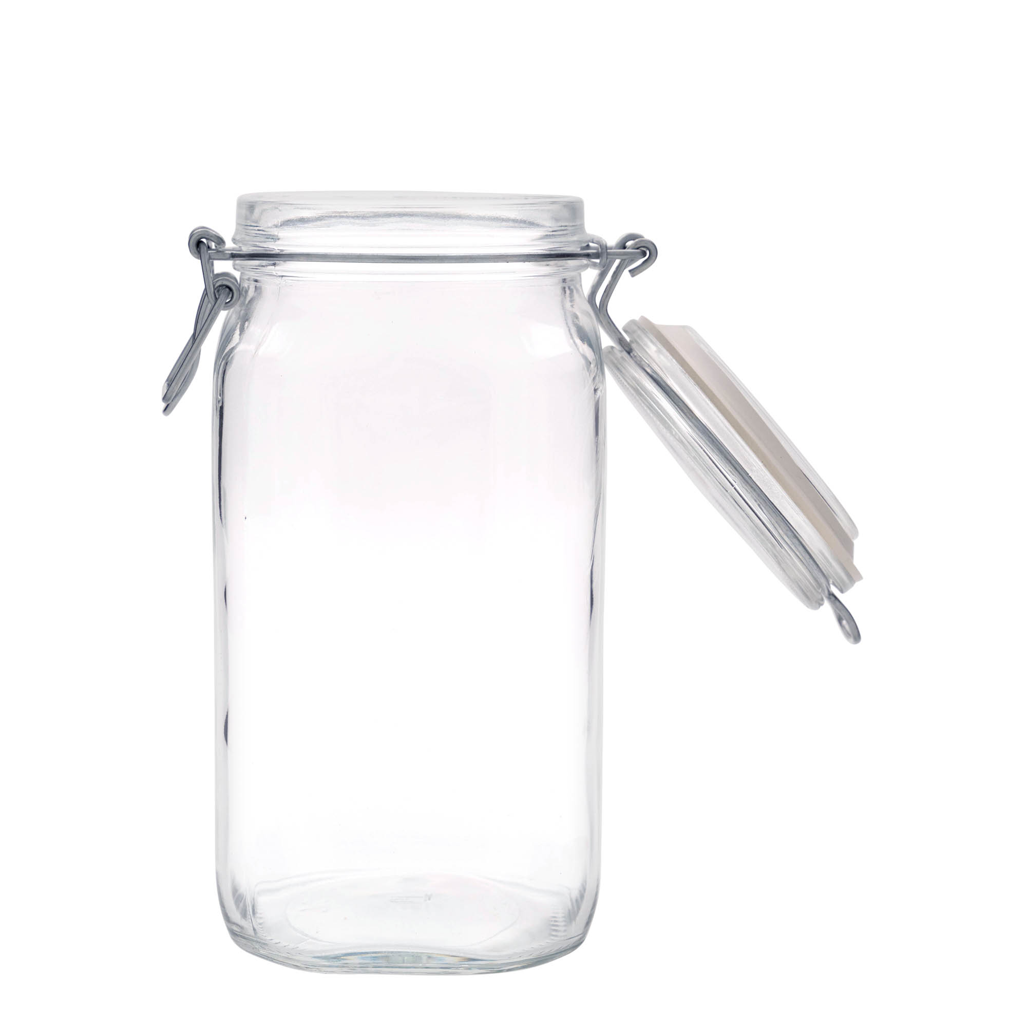 1.500 ml tråghängselglas 'Fido', fyrkantigt, mynning: tråghängselstängning 1.500 ml tråghängselglas 'Fido', fyrkantigt, mynning: tråghängselstängning