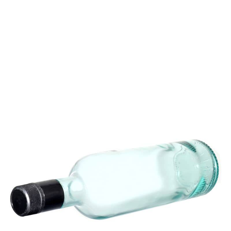 750 ml vinäger-/oljeflaska 'Willy New', glas, ljusgrön, mynning: DOP