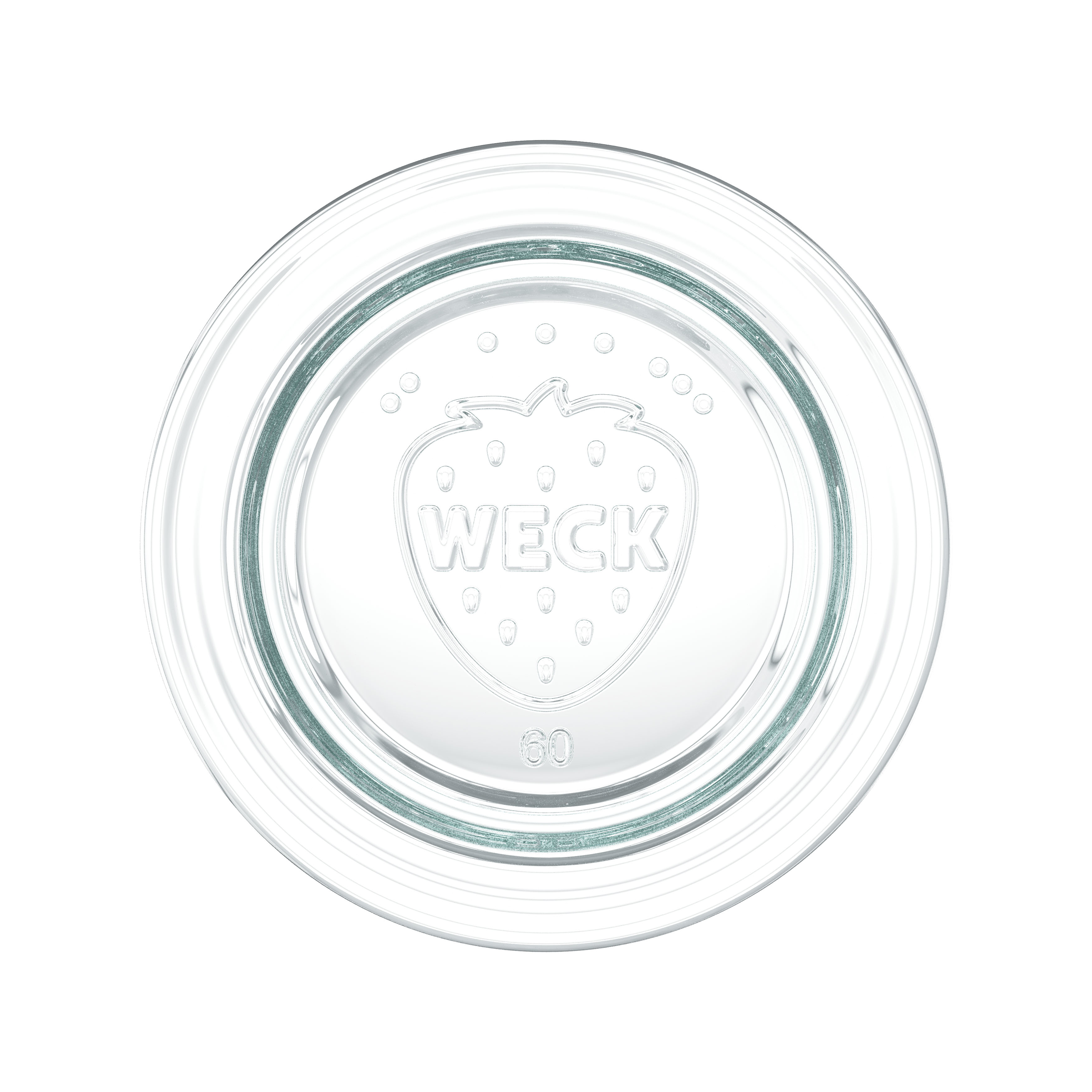 6x 600 ml WECK-cylinderglas med glaslock RR 60