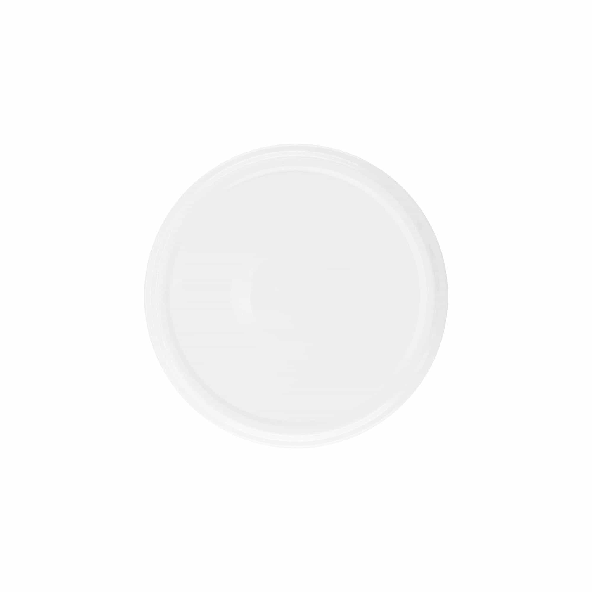 Twist-off-lock, vitplåt, vit, för mynning: TO 82