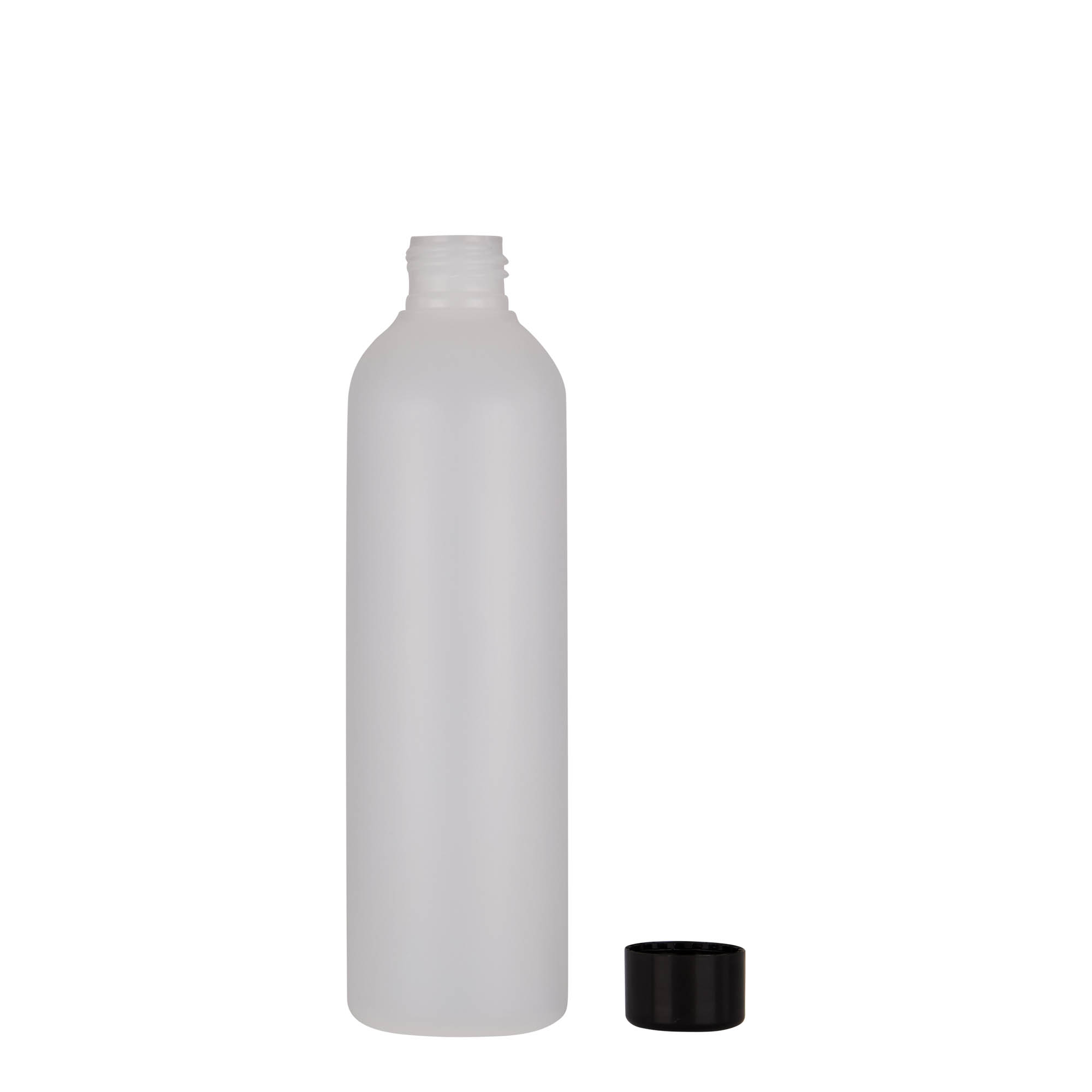 250 ml plastflaska 'Tuffy', HDPE, natur, öppning: 24/410 250 ml plastflaska 'Tuffy', HDPE, natur, öppning: 24/410