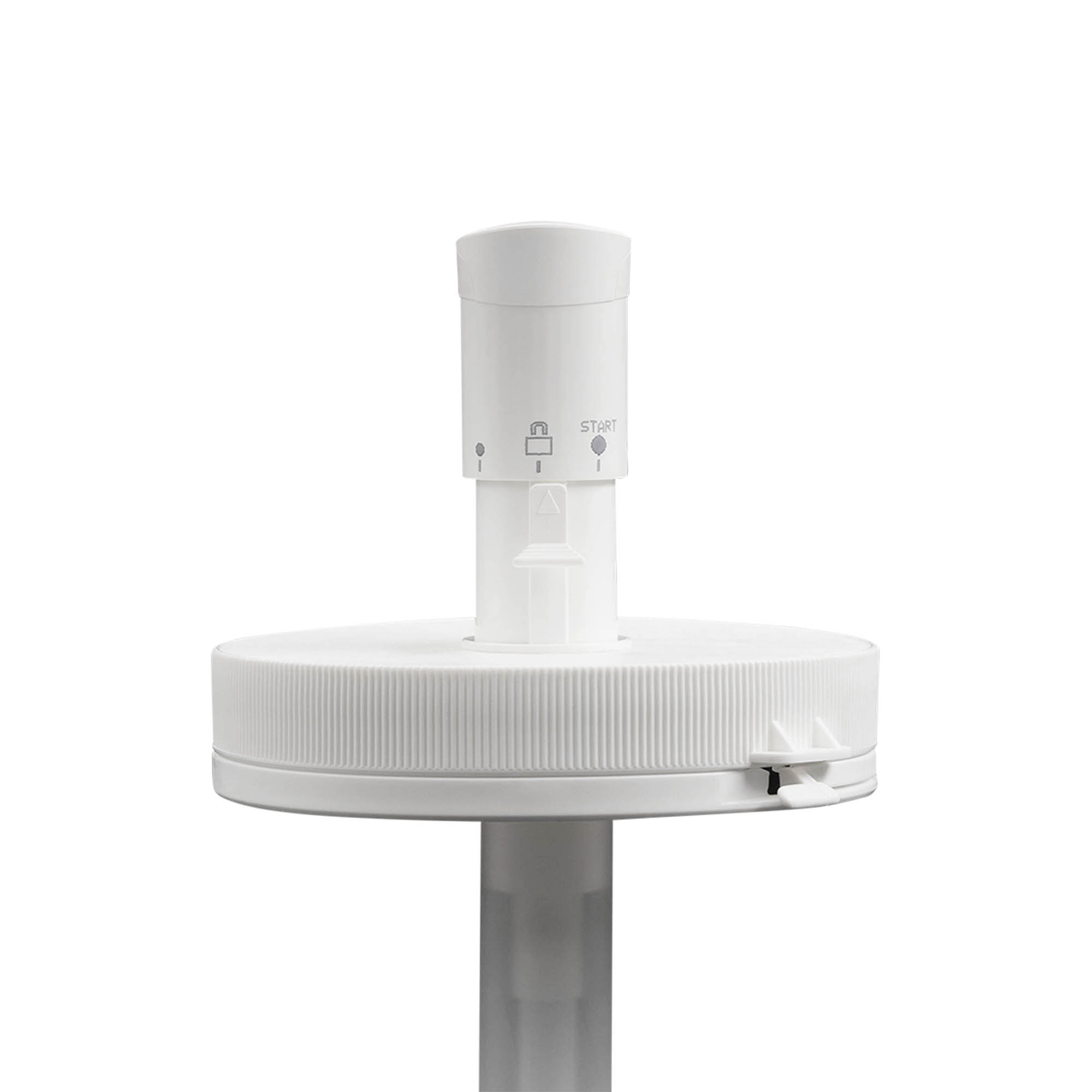 Dispenserpump för 1.240 ml 'Securibox', PE-plast, vit, för öppning: skruvlock