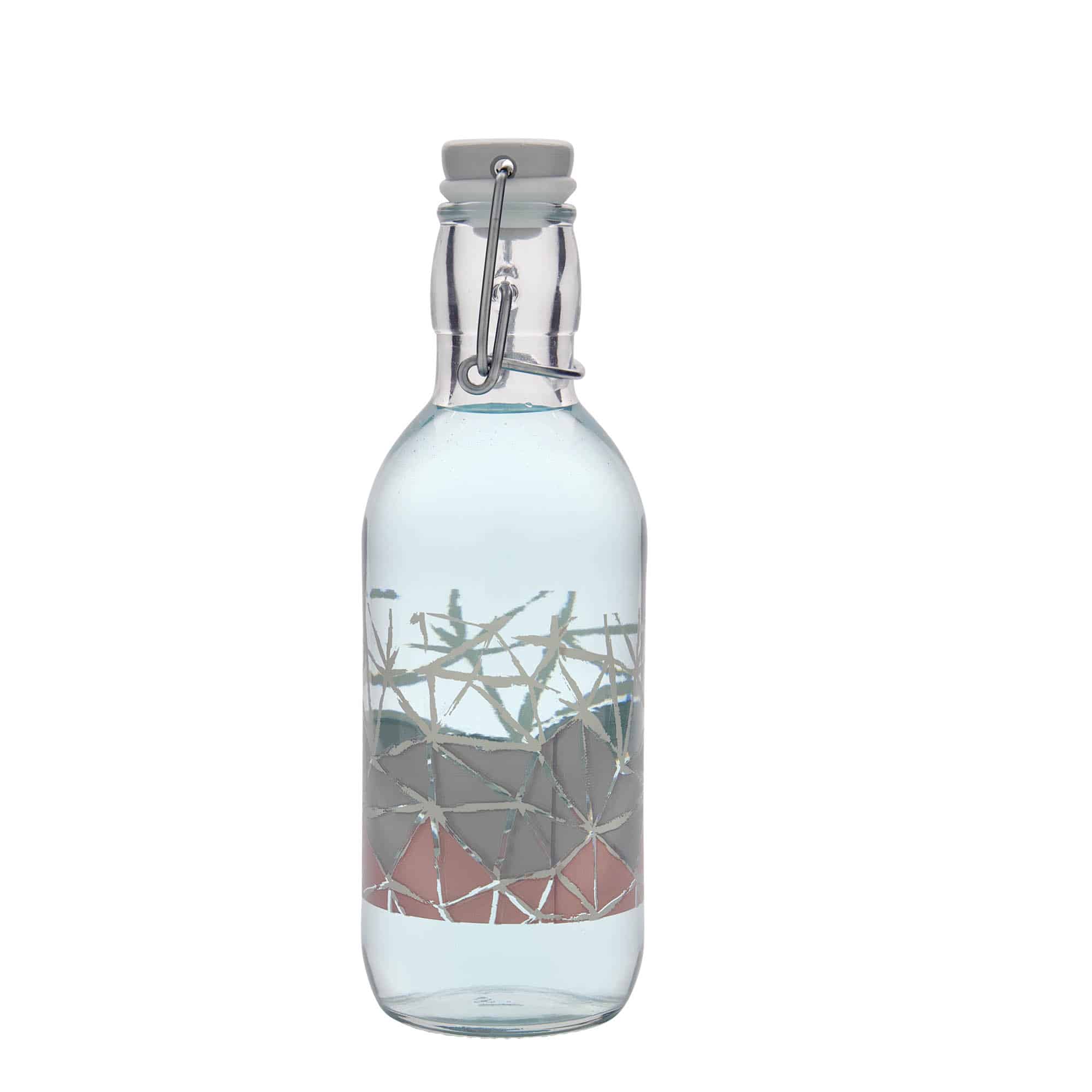 500 ml glasflaska 'Emilia', motiv: Manolibera rosé, mynning: patentkork