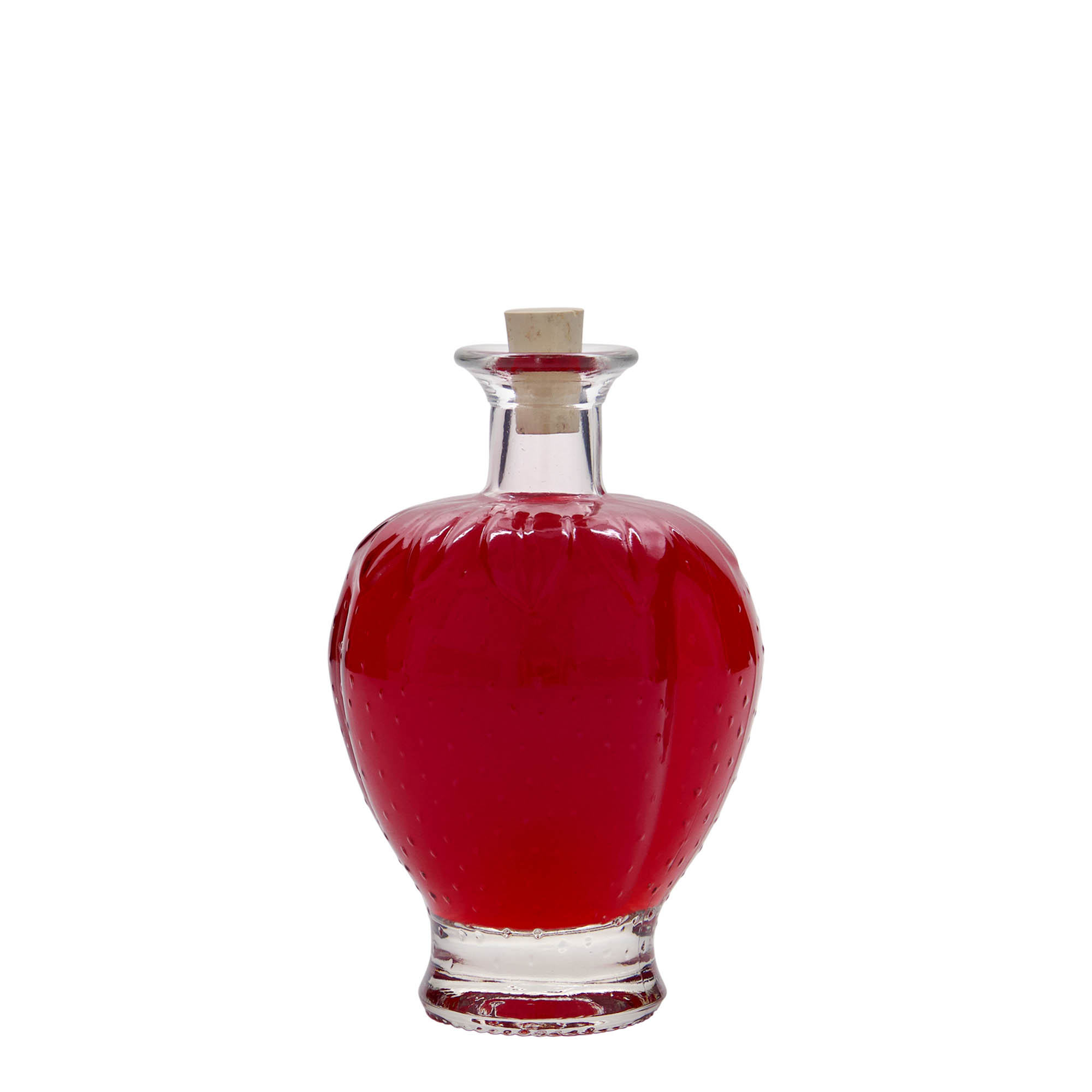 200 ml glasflaska 'Jordgubbe', öppning: kork 200 ml glasflaska 'Jordgubbe', öppning: kork