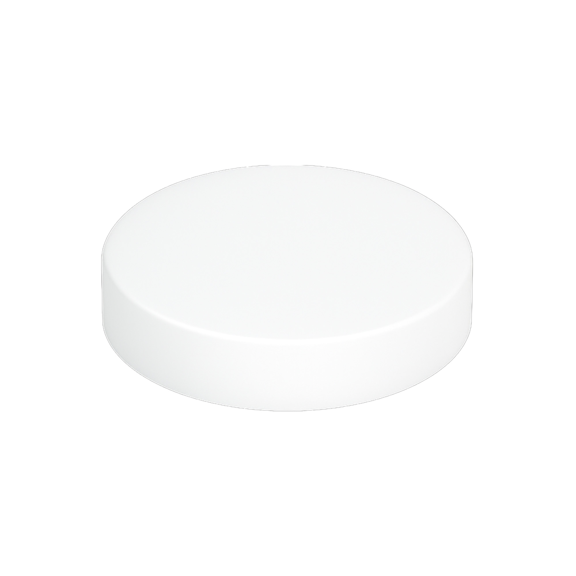 Skruvlock för 120 ml 'Brown Line', HPM-plast, vit